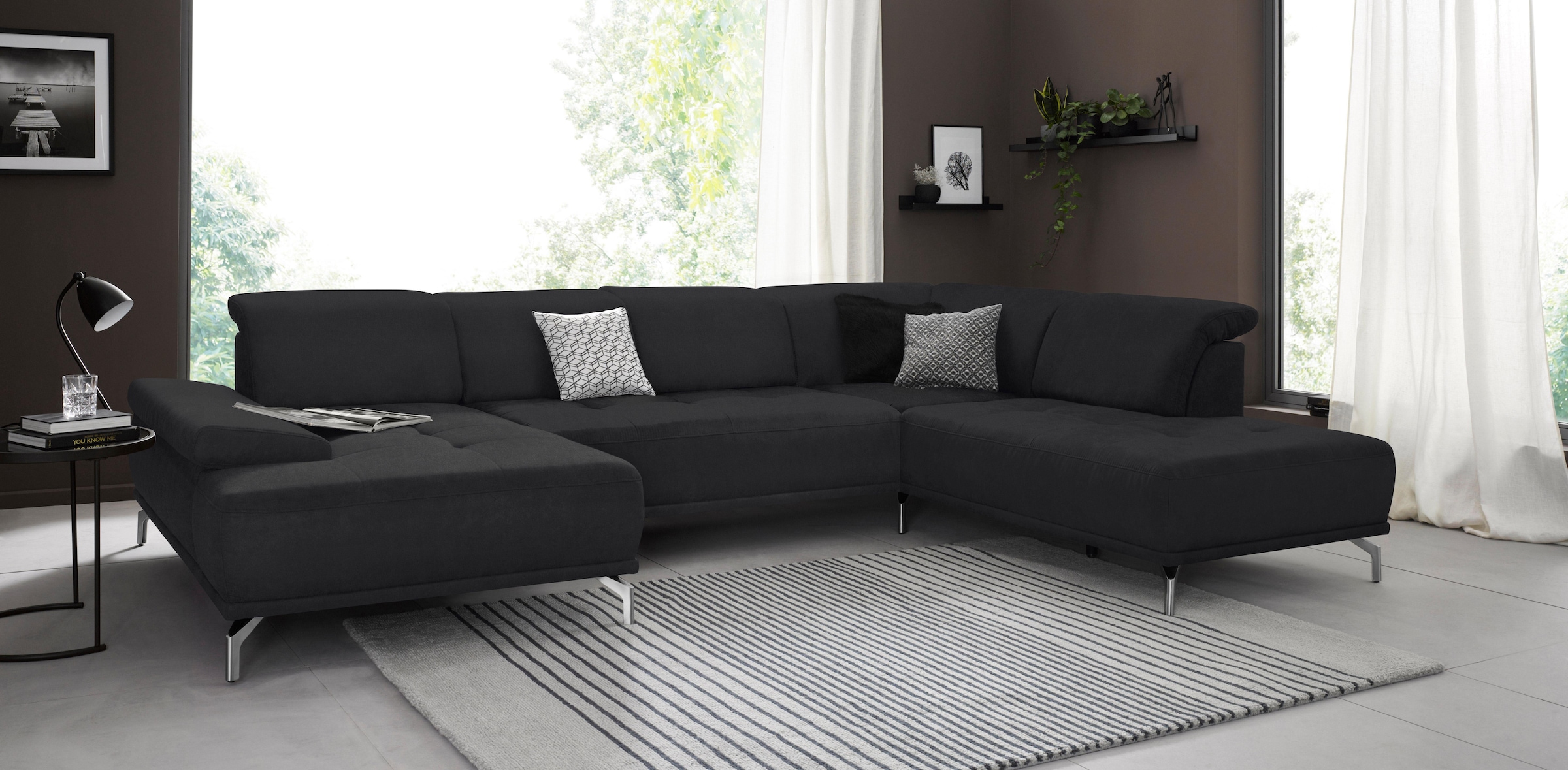 Home affaire Wohnlandschaft »Caluna« Inkl.Sitztiefenverstellung, wahlweise günstig online kaufen