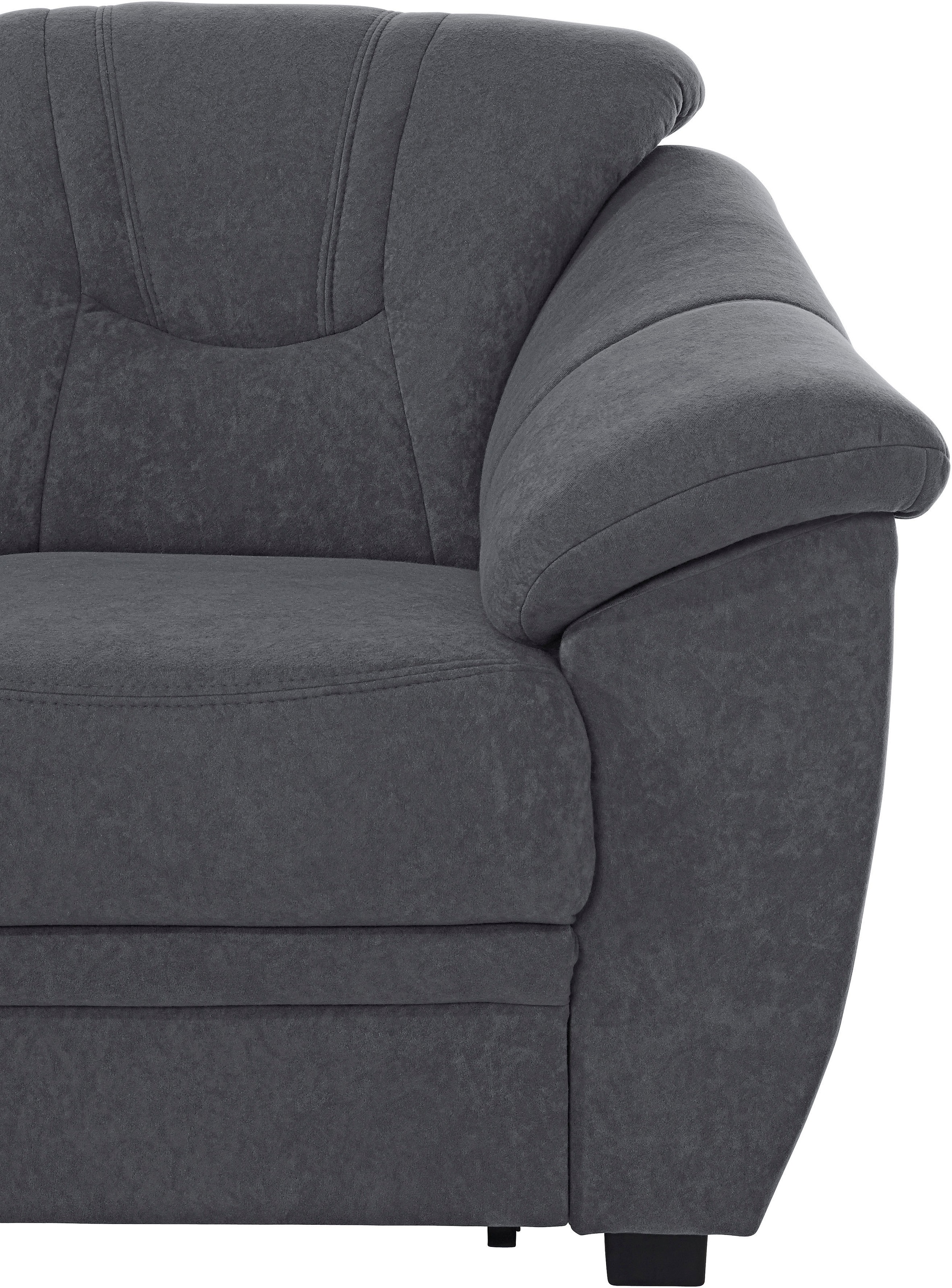 sit&more Ecksofa »Savoni L-Form«, wahlweise mit Bettfunktion