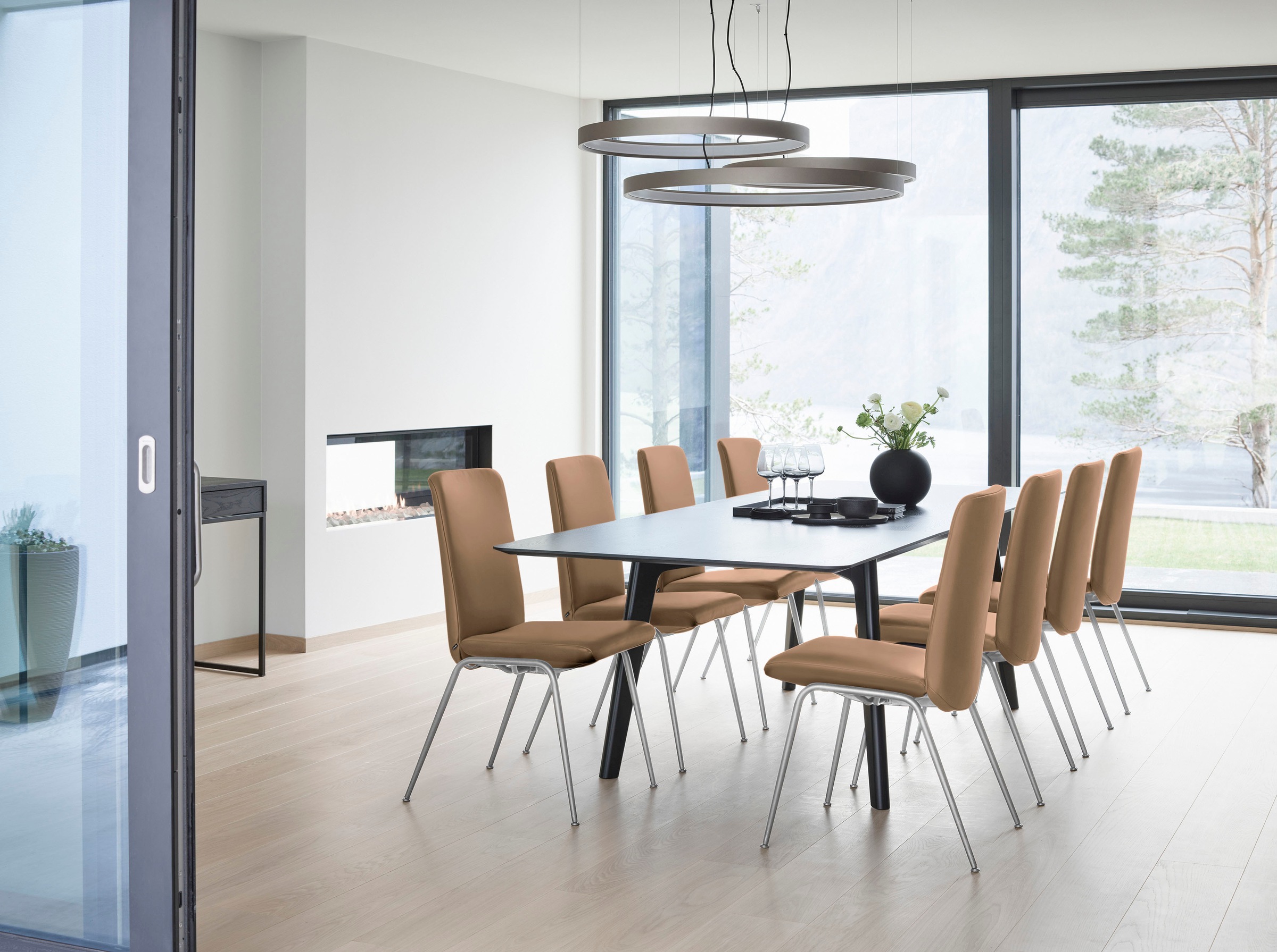 Stressless® Polsterstuhl »Laurel«, Leder BATICK, Low Back, Größe L, mit Beinen aus Stahl in Chrom glänzend