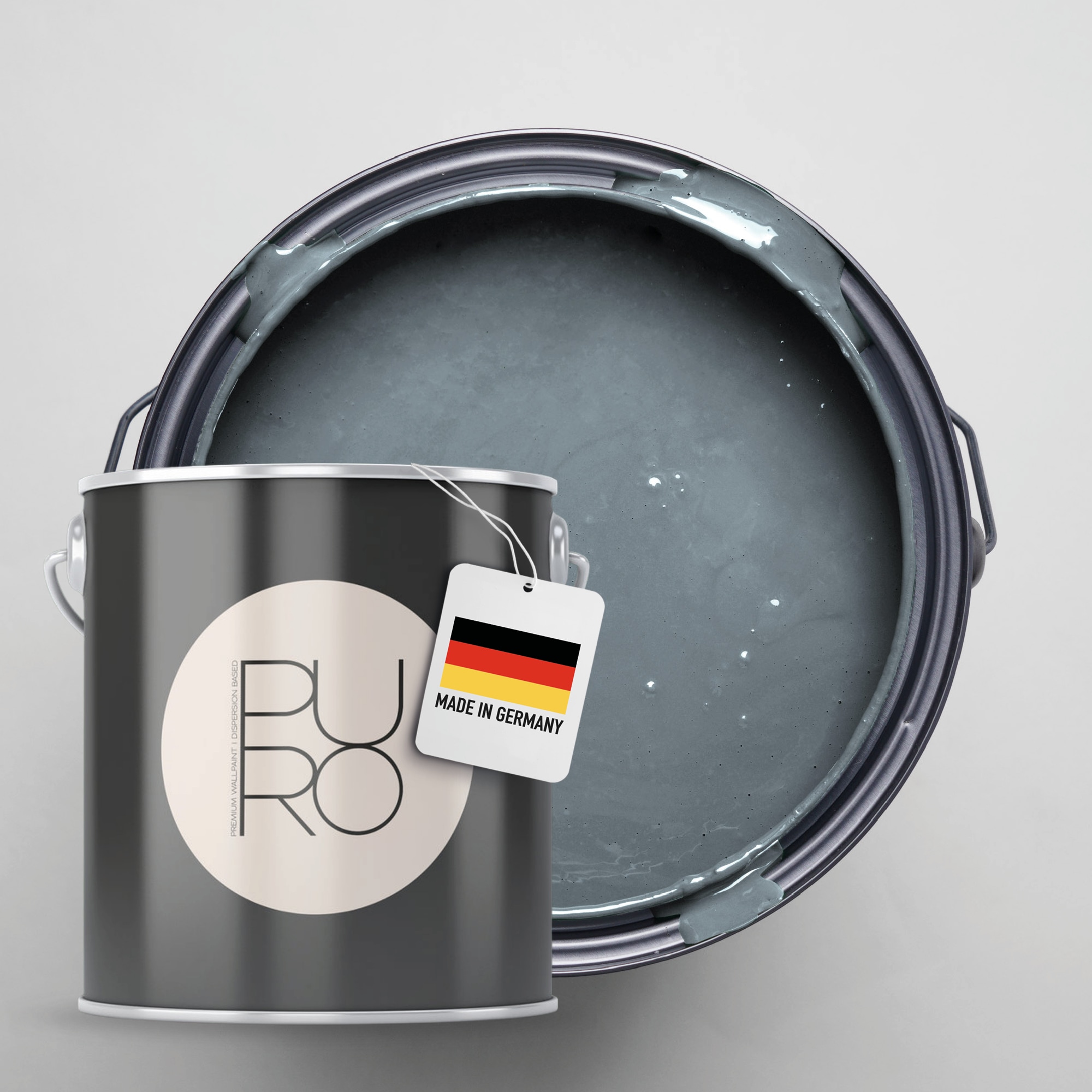 A.S. Création Wandfarbe »Premium Innenwandfarbe PURO Tuchmatt bluish petrol« ideal für Wohnzimmer, Schlafzimmer, Flur und Küche, Farbwelt Blau