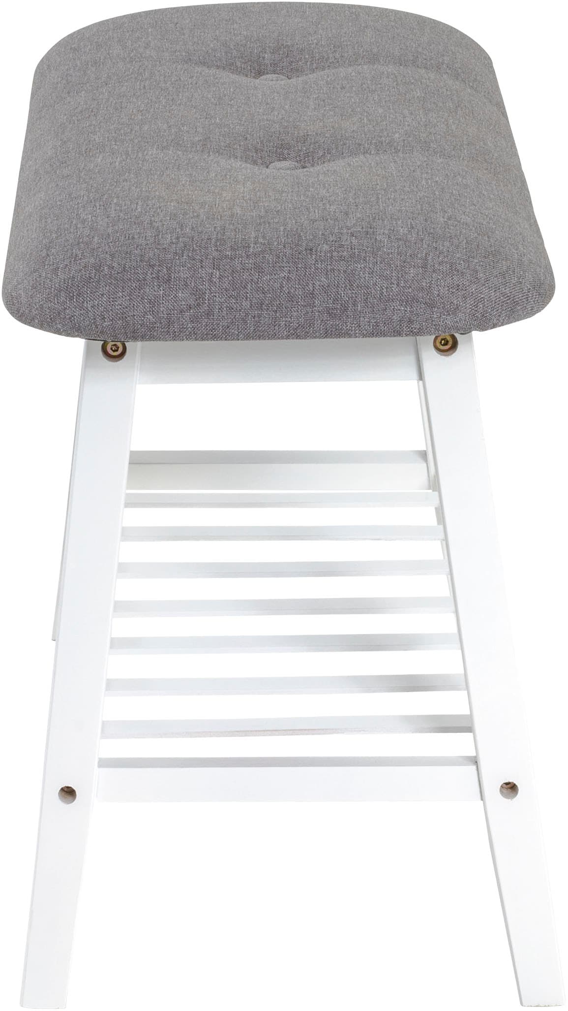 HAKU Schuhbank »Flurbank, Garderobenbank, Sitzbank« rechteckig - aus Textil Grau - B/T/H 60/30/44 cm