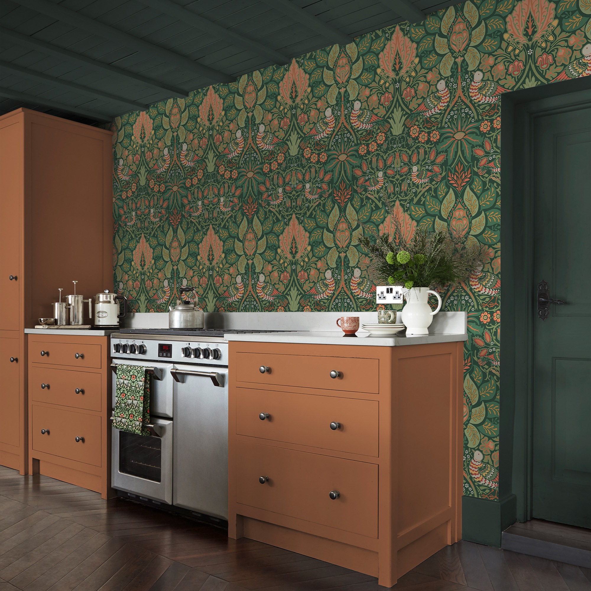 WILLIAM MORRIS AT HOME Vliestapete »Dove & Rose Woodland« Motiv glatt Design Tapeten