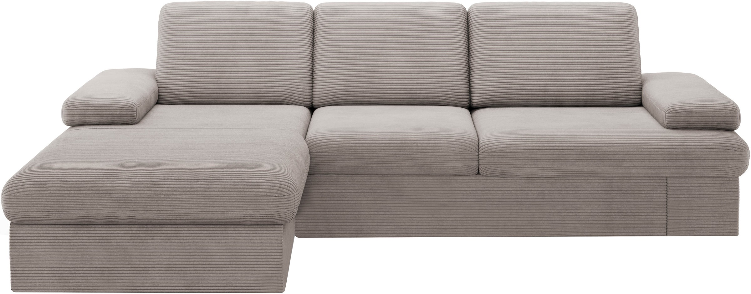 sit&more Ecksofa »Moreno L-Form, B: 247 cm«, mit Armteilverstellung, optional Bettfunktion