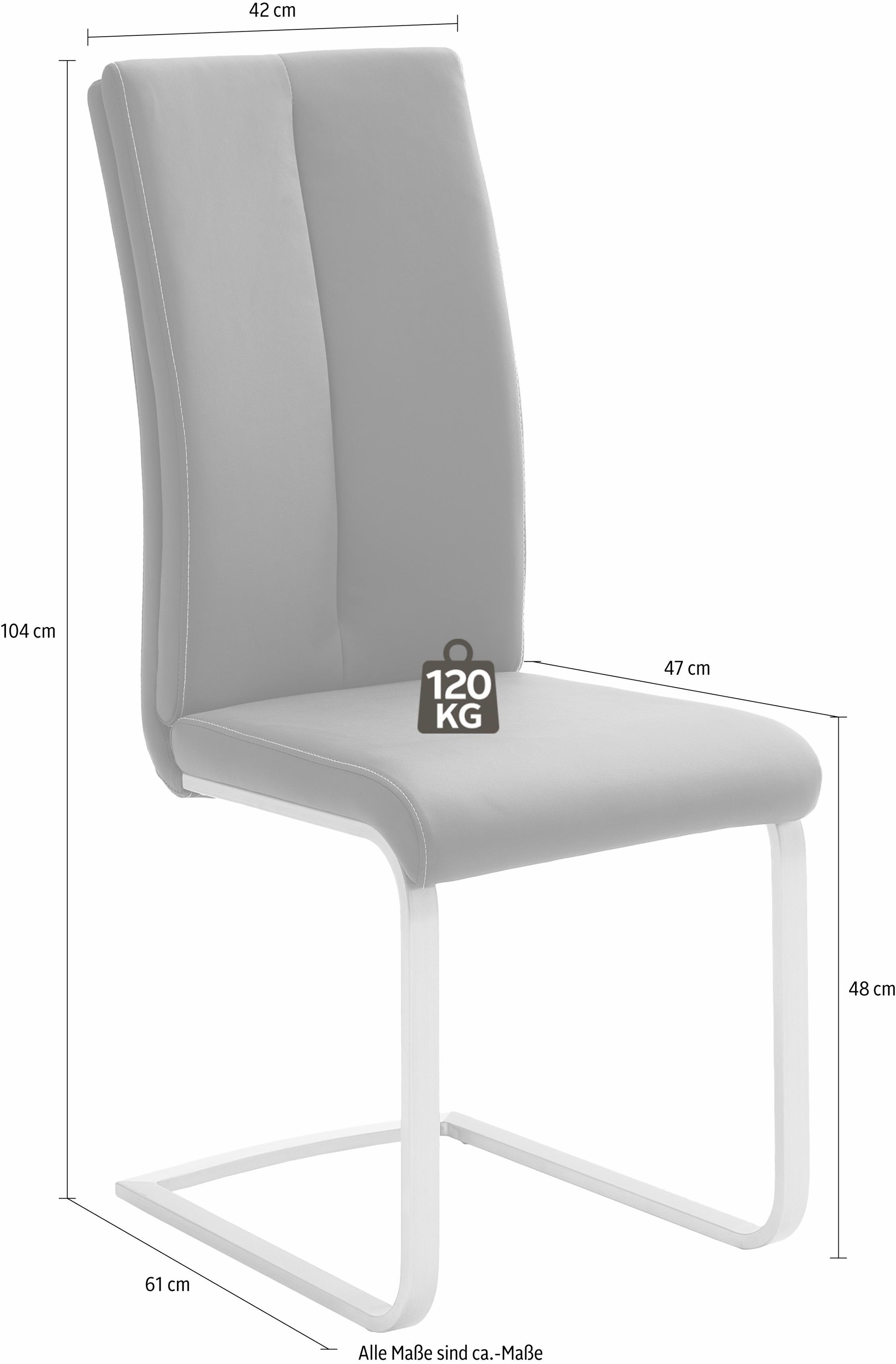MCA furniture Freischwinger »Paulo 2«, (Set), 4 St., Kunstleder, Stuhl bela günstig online kaufen