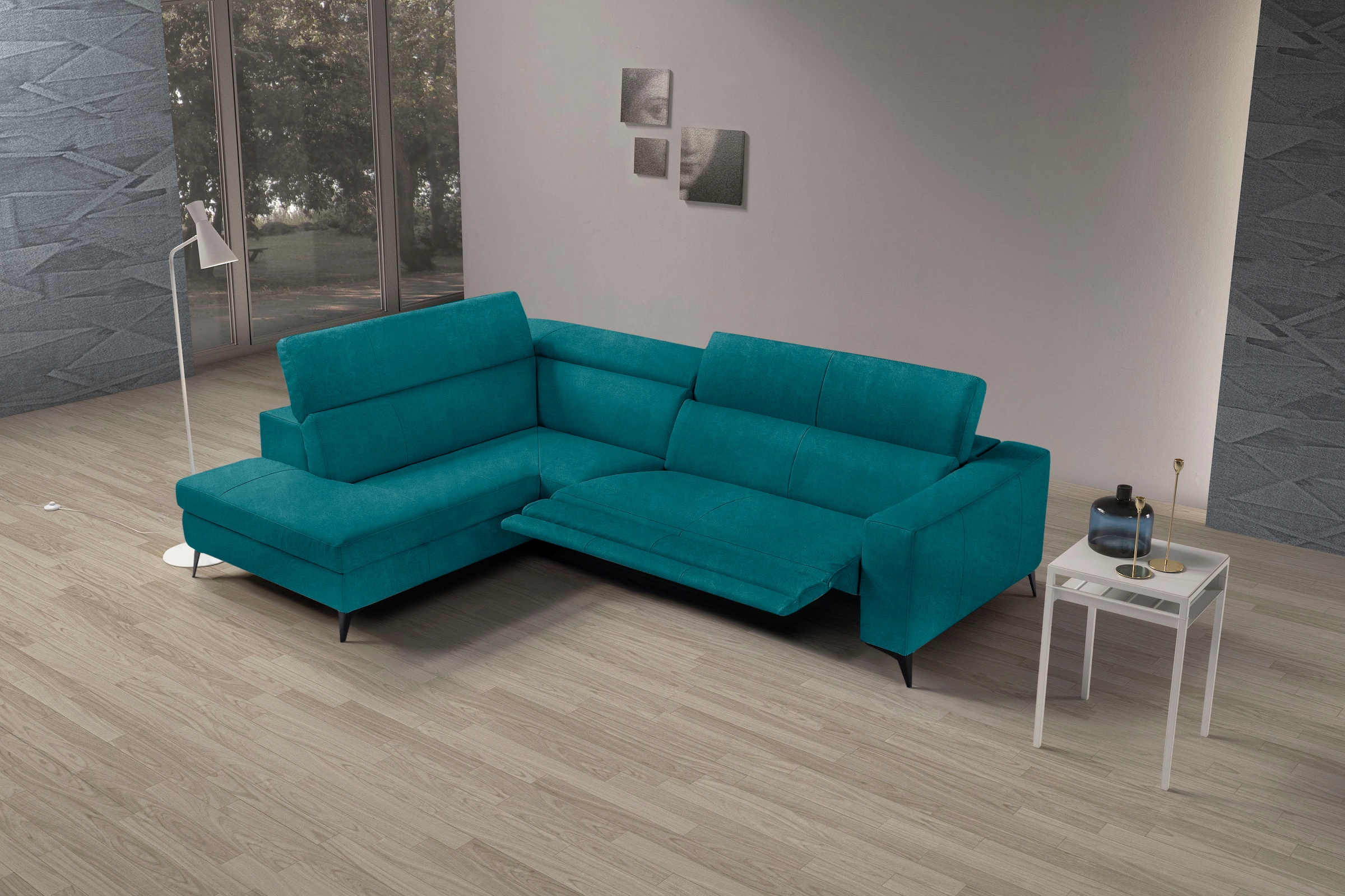 Egoitaliano Ecksofa »Edith, Designsofa mit hohem Sitzkomfort, L-Form«, inkl günstig online kaufen