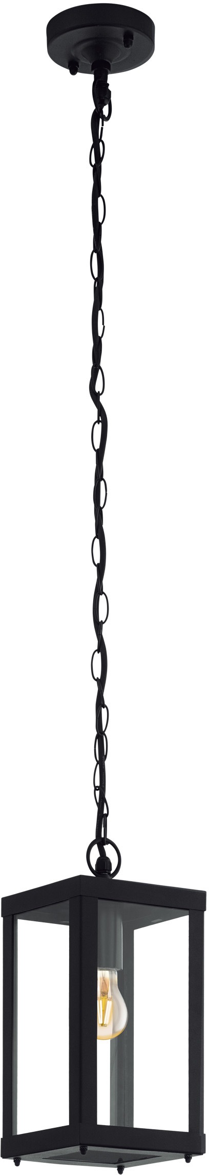 EGLO Außen-Deckenleuchte »ALAMONTE 1«, E27, schwarz / L15 x H128,5 x B15 cm günstig online kaufen