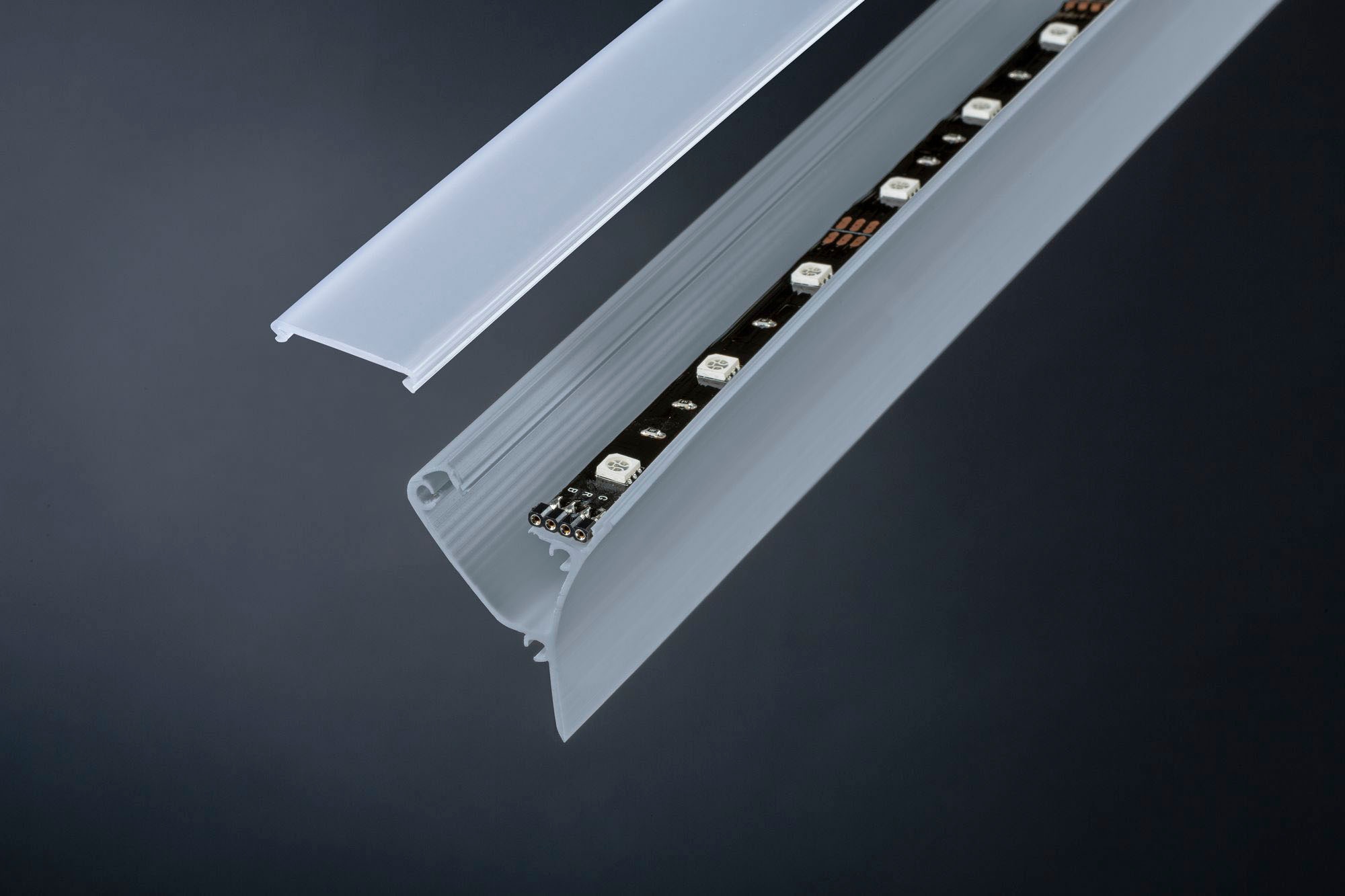 Paulmann LED-Streifen »Corner Profil 100 cm Grau, Kunststoff Grau, Kunststoff«