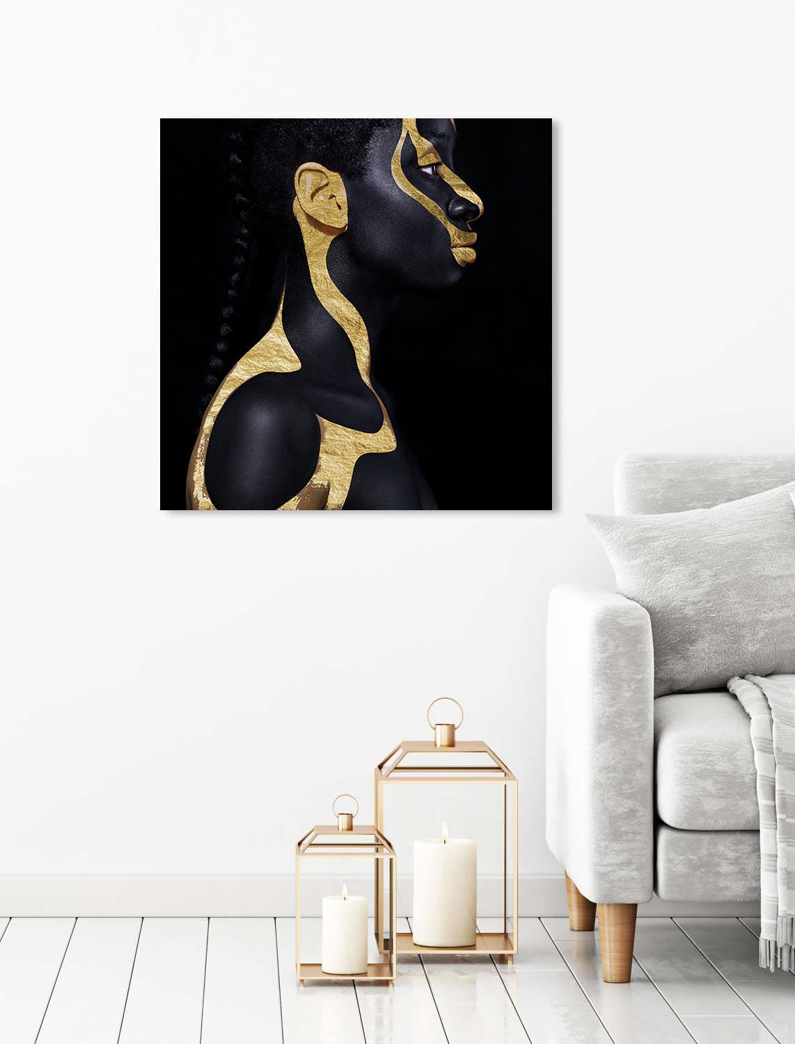 queence Acrylglasbild »Chnum«, Kunst-Gemälde-Frau-Bilder von Frauen-Mode-Mo günstig online kaufen