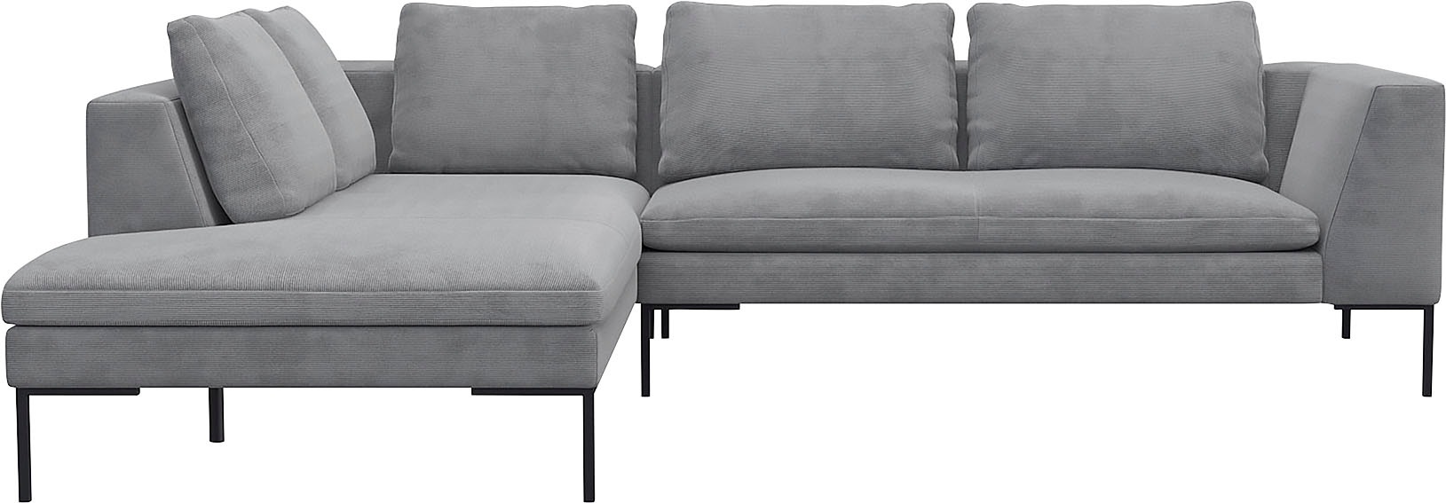 FLEXLUX Ecksofa »Loano, superbequemer Sitzkomfort durch Kaltschaum im Sitz« günstig online kaufen