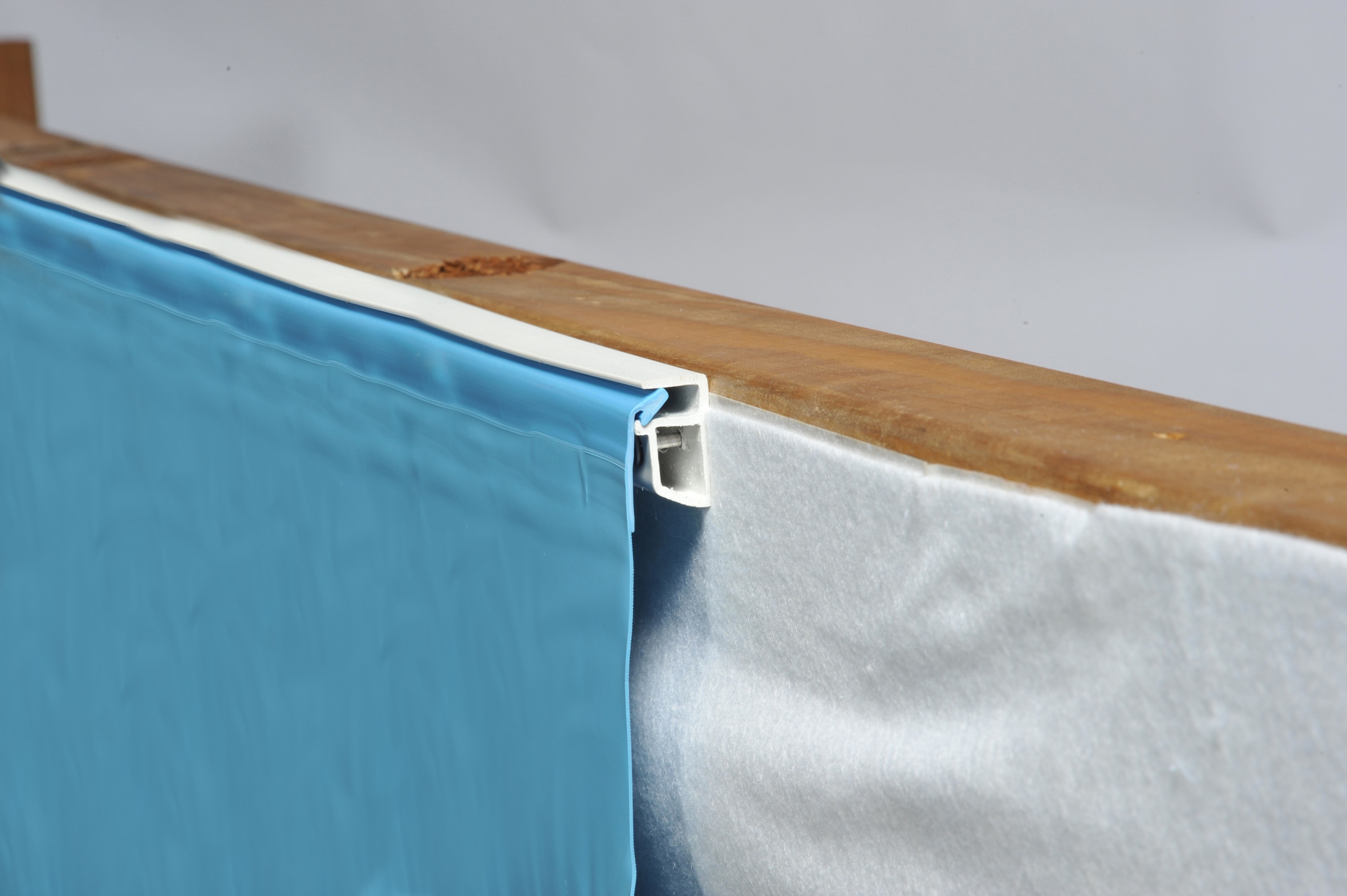 Gre Rechteckpool »CARRA 3 mit Edelstahlleiter«, (Set, 8 tlg.), Echtholzpool, 305x305x119 cm