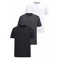 Man's World T-Shirt, (Packung, 3 tlg., 3er-Pack), Basic Farben