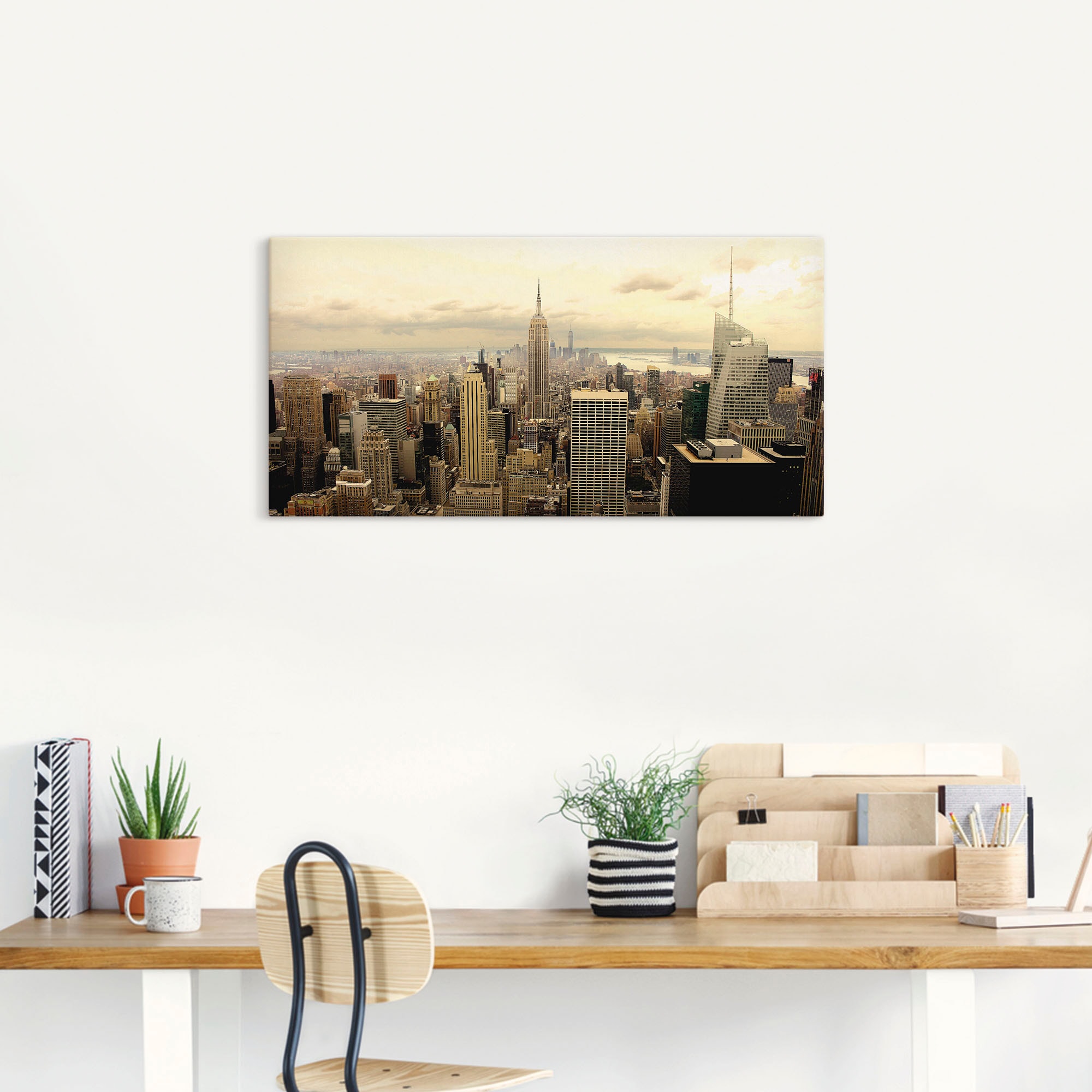 Artland Wandbild »Skyline Manhattan - New York«, Amerika, (1 St.), als Alub günstig online kaufen