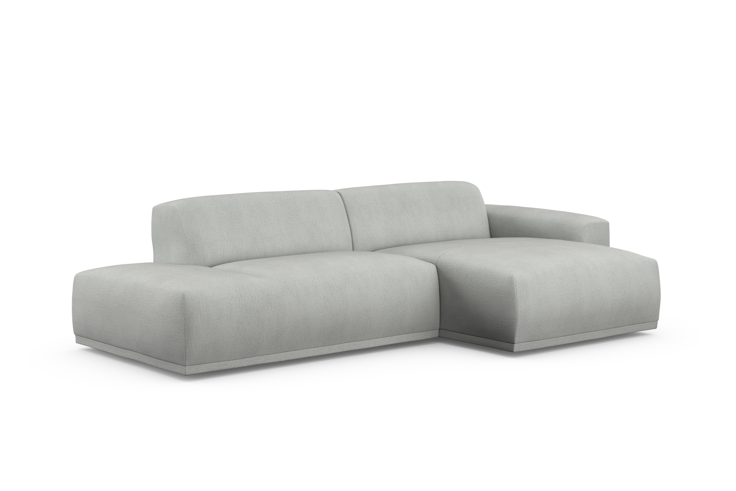 TRENDMANUFAKTUR Ecksofa Braga, aus 2 Teilen, moderner Cord-Stoff