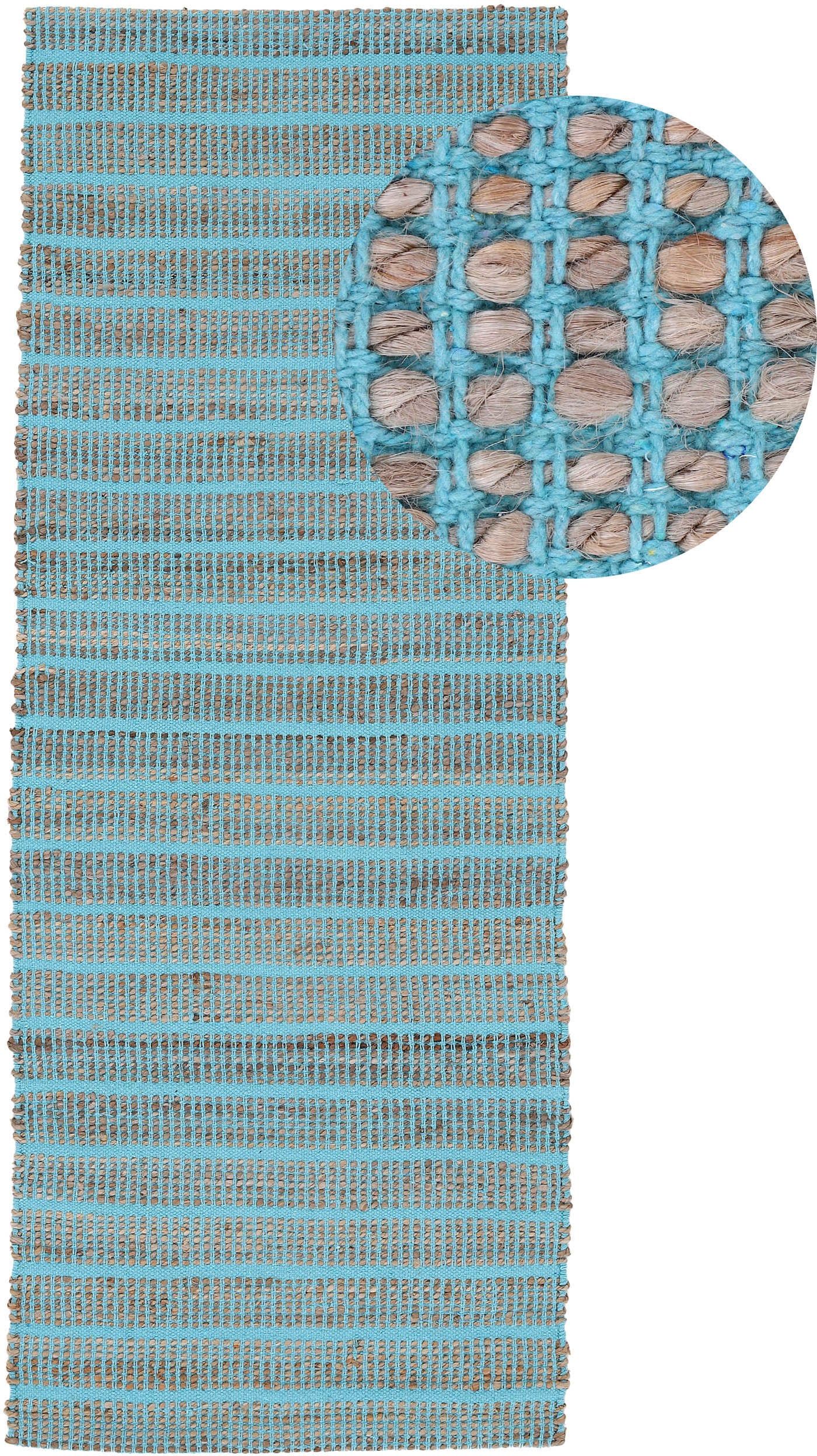 carpetfine Teppich »Lara«, rechteckig, 6 mm Höhe, Wendeteppich aus Jute/Bau günstig online kaufen