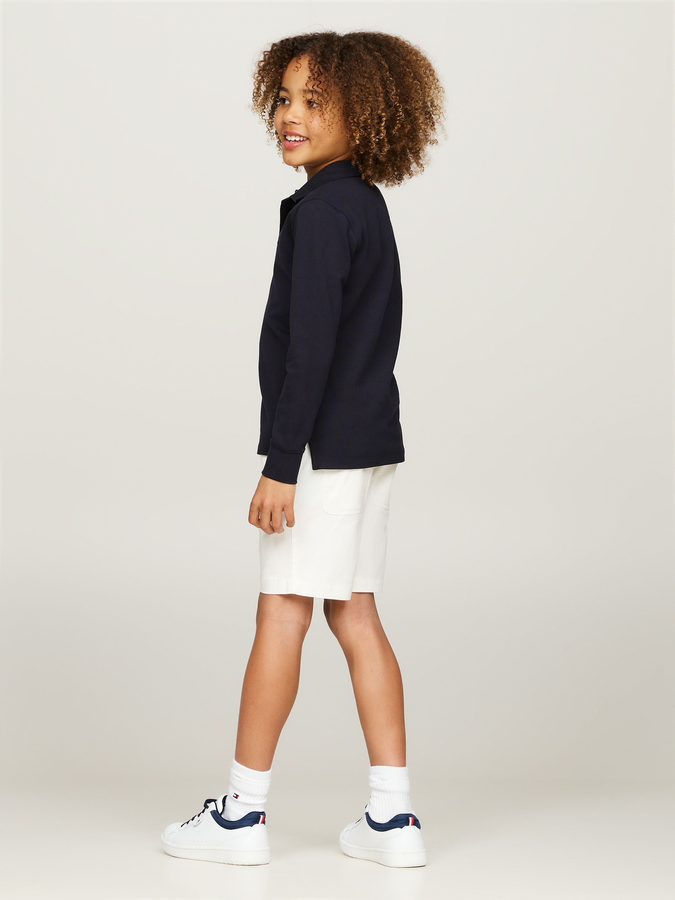 Tommy Hilfiger Poloshirt »ESSENTIAL POLO LS«, Kinder bis 16 Jahre mit Logostickerei