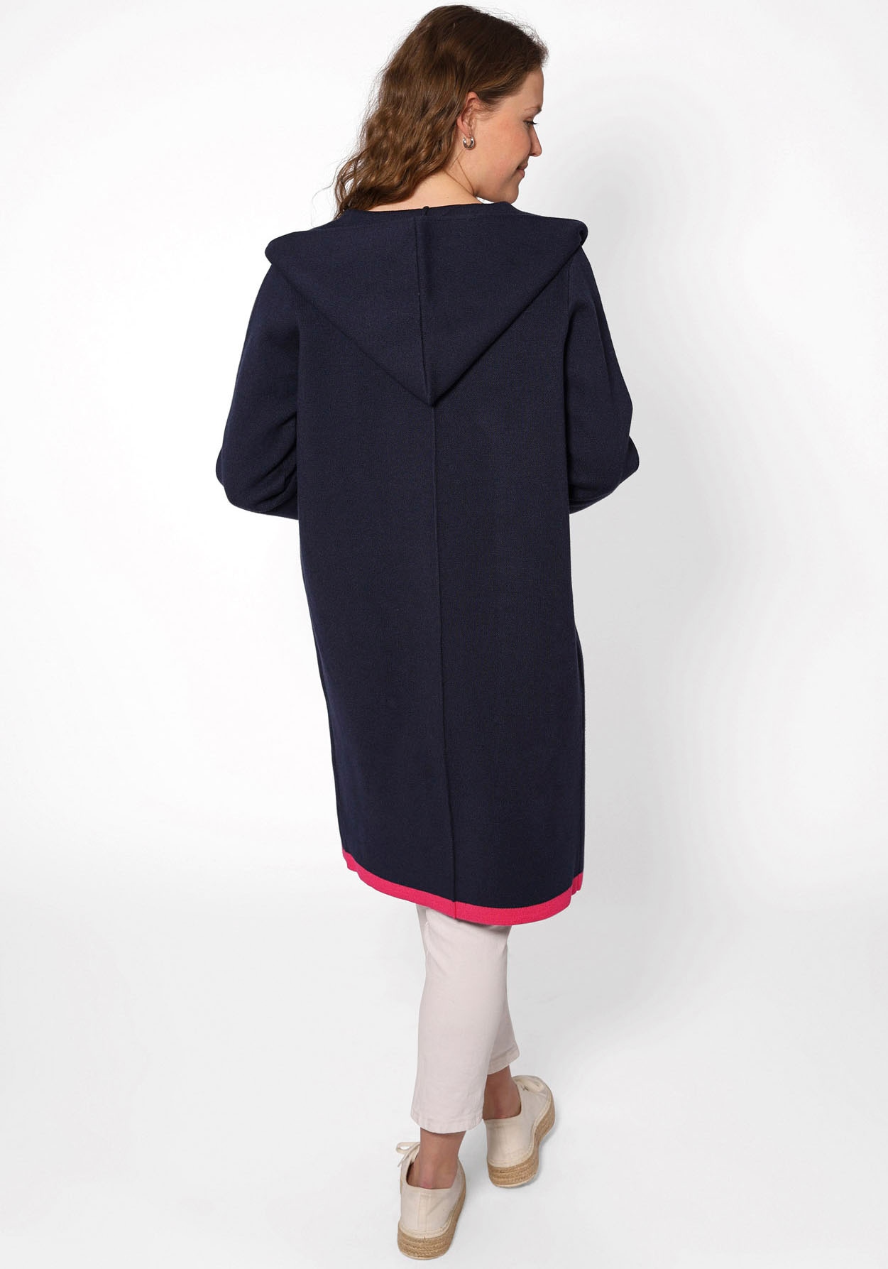 Zwillingsherz Strickjacke »"Mona"«, mit kontrastfarbenem Hingucker-Besatz