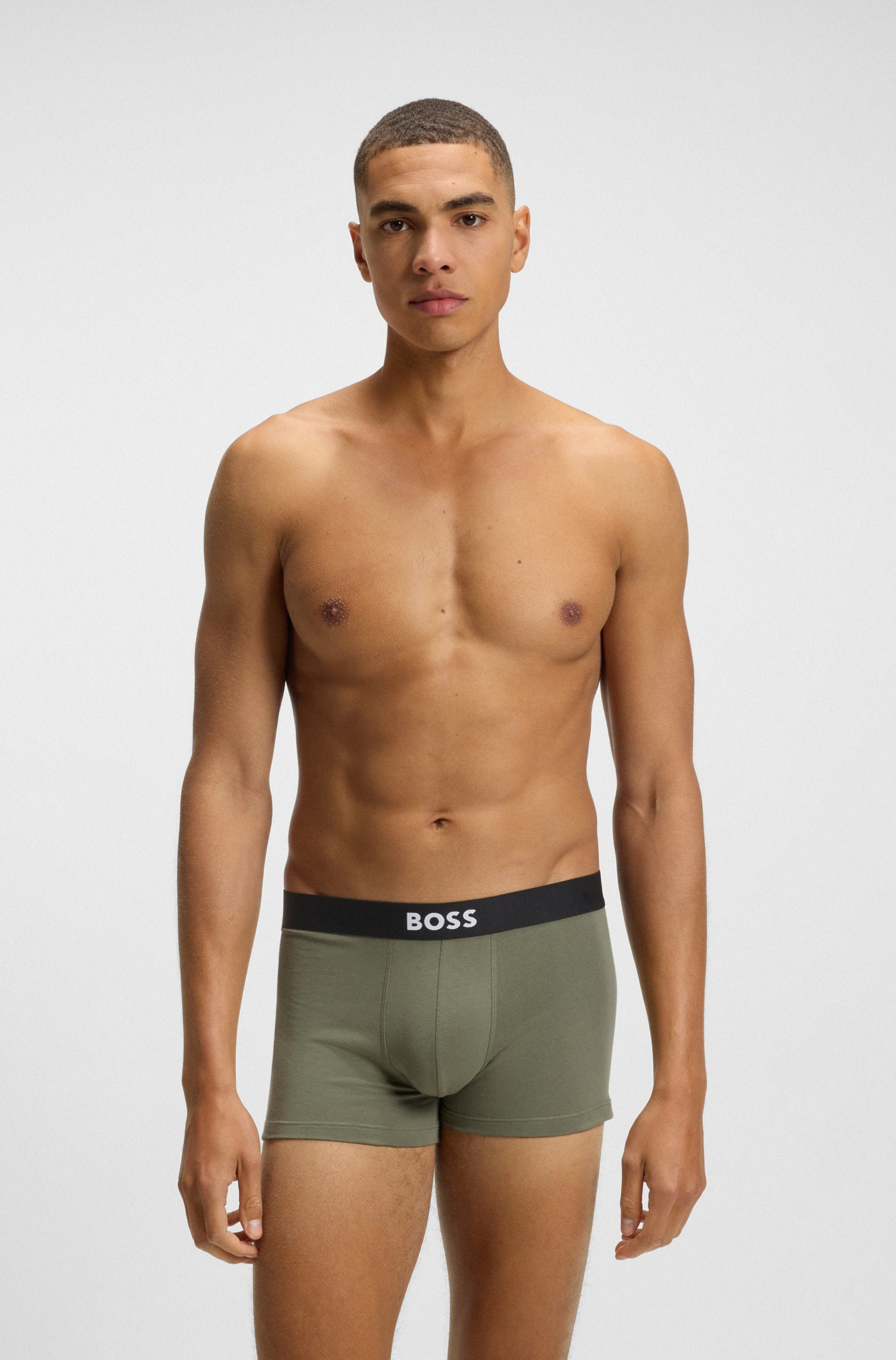 BOSS Trunk »3P Trunk BOSS ONE« mit unifarbenen Bund