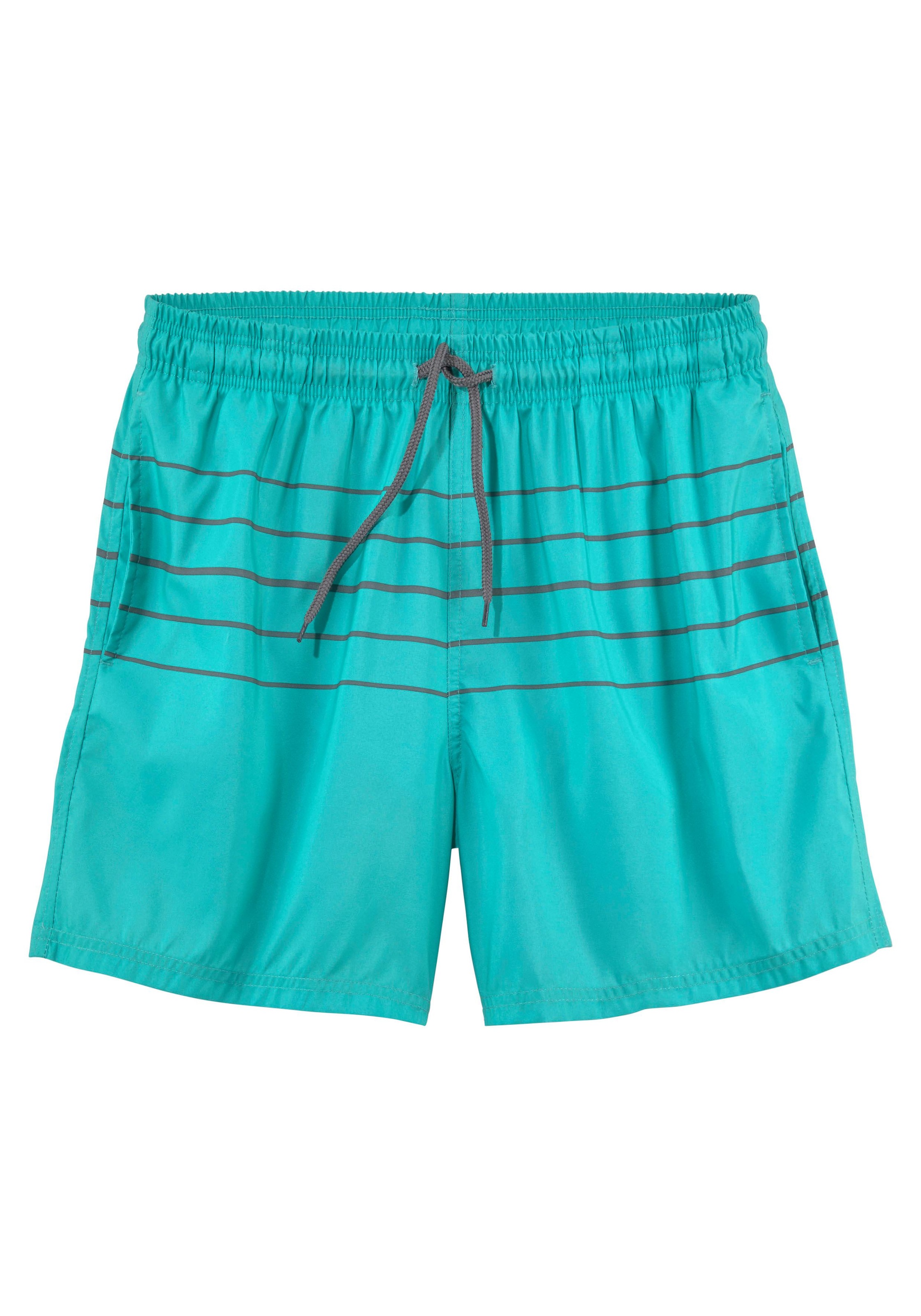 2. Bild von Buffalo Badeshorts, mit schmalen Kontraststreifen