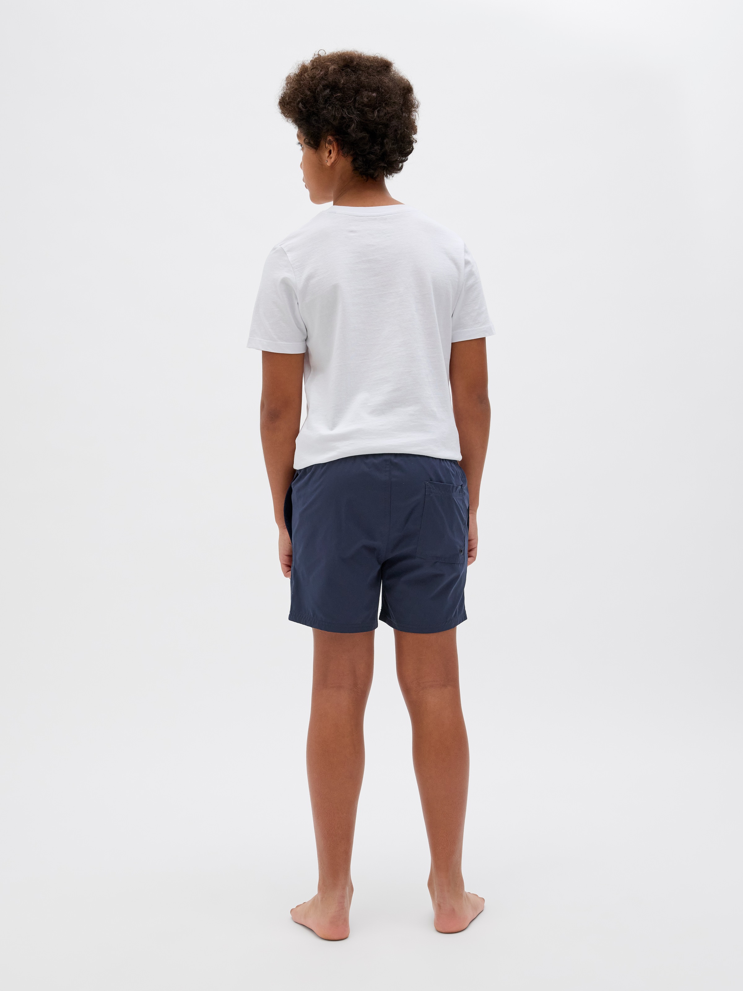 Jack & Jones Junior Badeshorts »JPSTMAUI JJSWIM DOUBLE LOGO AKM SN JNR«, mit coolem Logoprint auf dem Bein