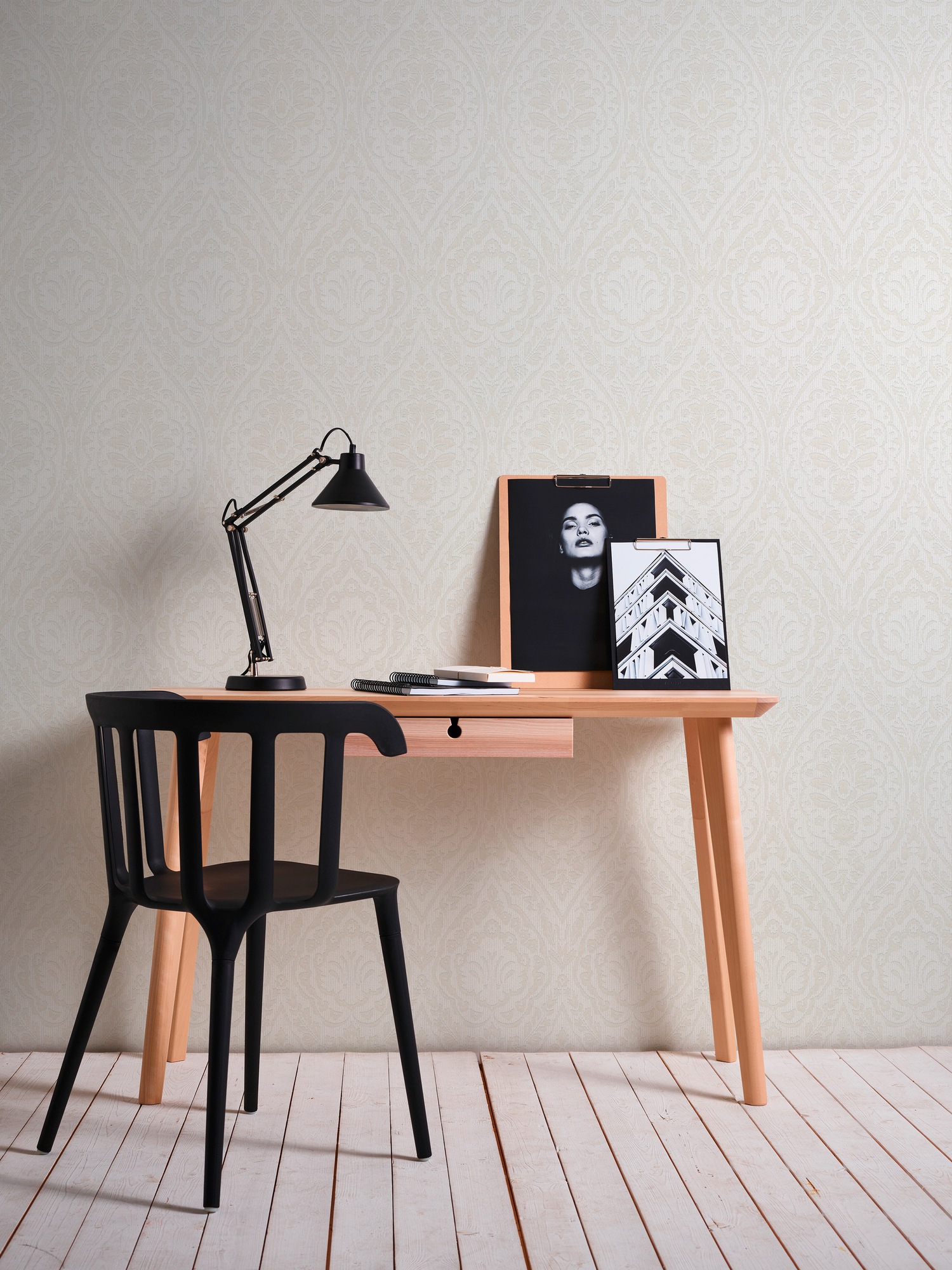 Architects Paper Textiltapete »Tessuto« Barock | gemustert | ornamental samtig Tapete Streifen Tapeten Wohnzimmer Schlafzimmer Küche modern Flur Büro