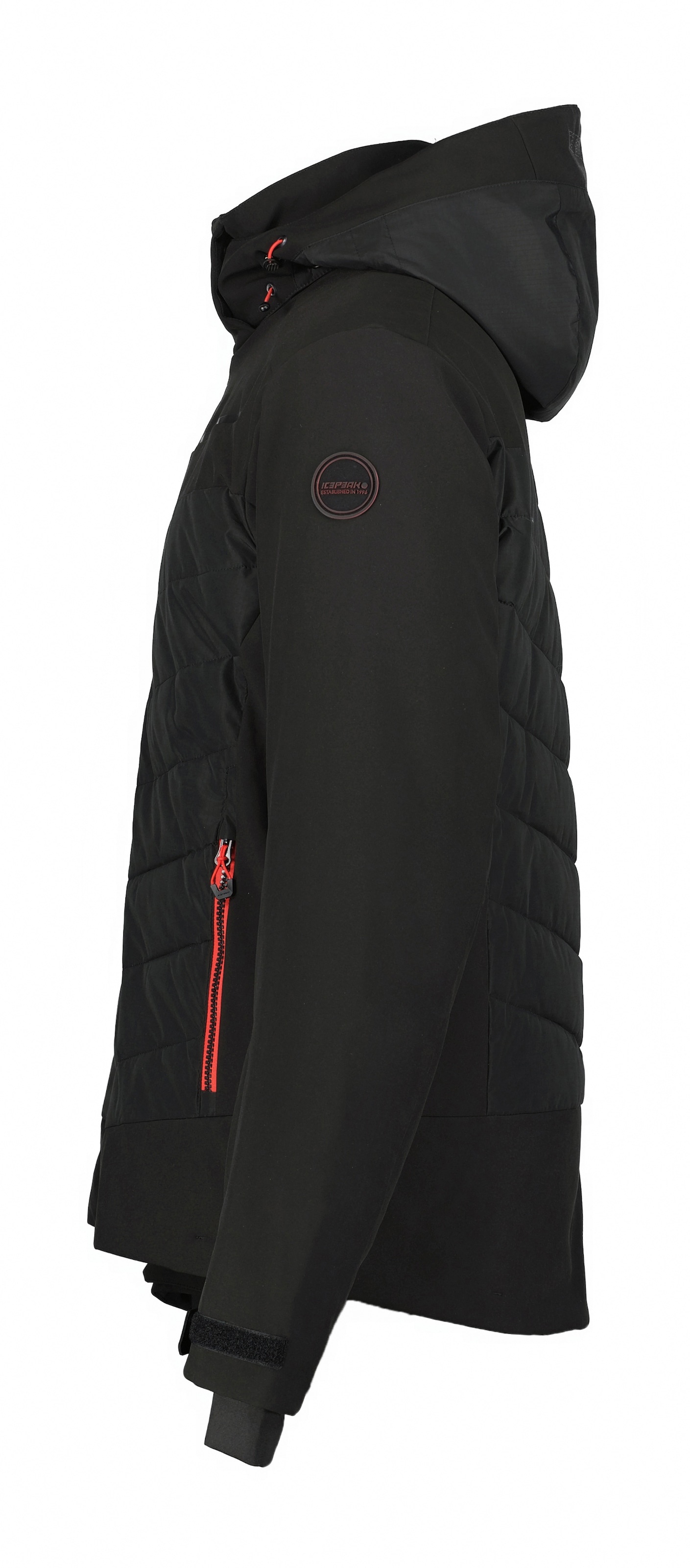 Icepeak Softshelljacke »ICEPEAK FREMONT«, (1 St.), mit Kapuze, mit dezenten Logoschriftzügen und Patch am Oberarm