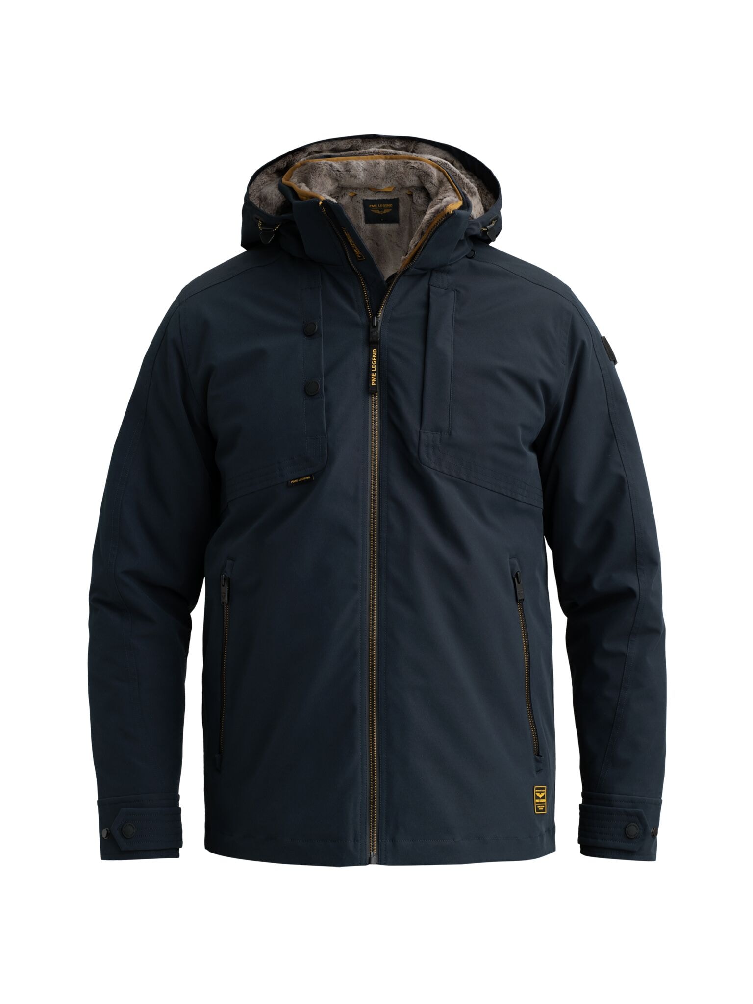 PME LEGEND Winterjacke »SNOWPACK Ottoman« mit Kapuze mit kuscheligem Innenfutter aus Fellimitat - heraustrennbar