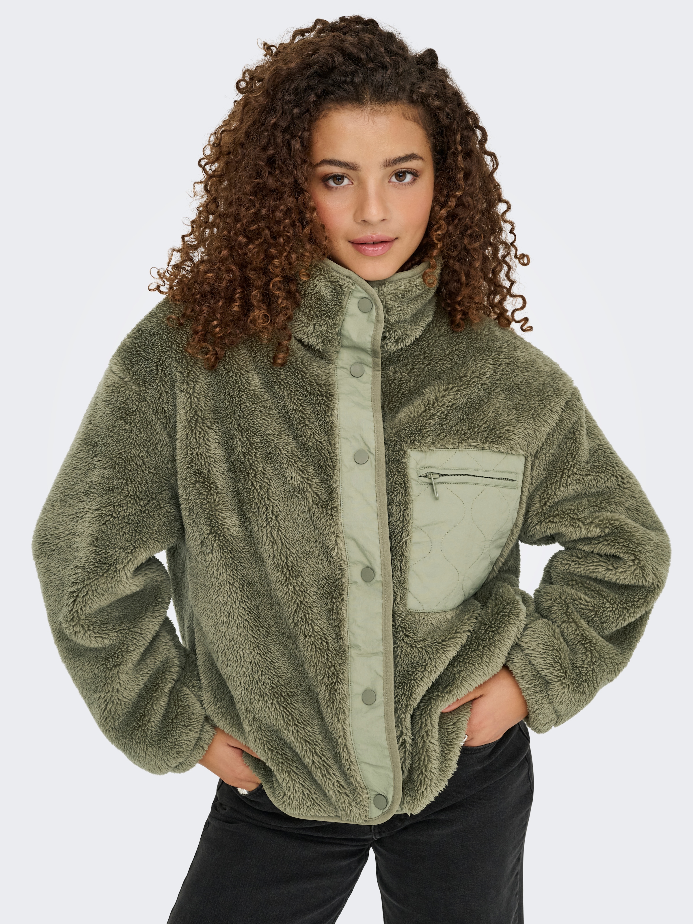 ONLY Outdoorjacke »ONLCONTACT LIFE OVERSIZED CC OTW« ohne Kapuze