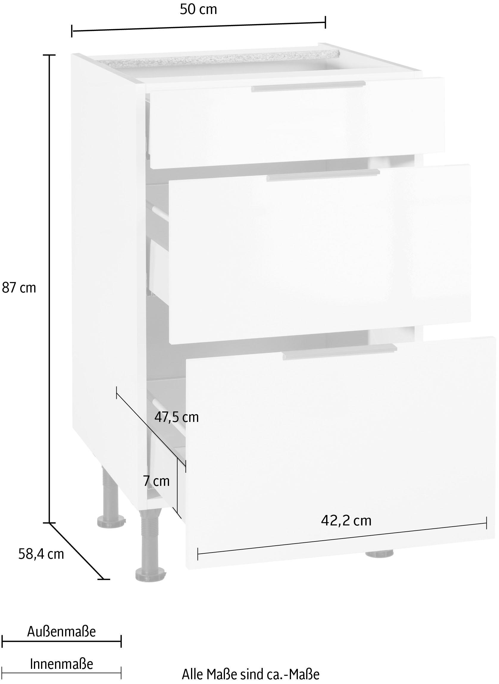 OPTIFIT Unterschrank »Tara«, mit Vollauszug und Soft-Close-Funktion, Breite 50 cm
