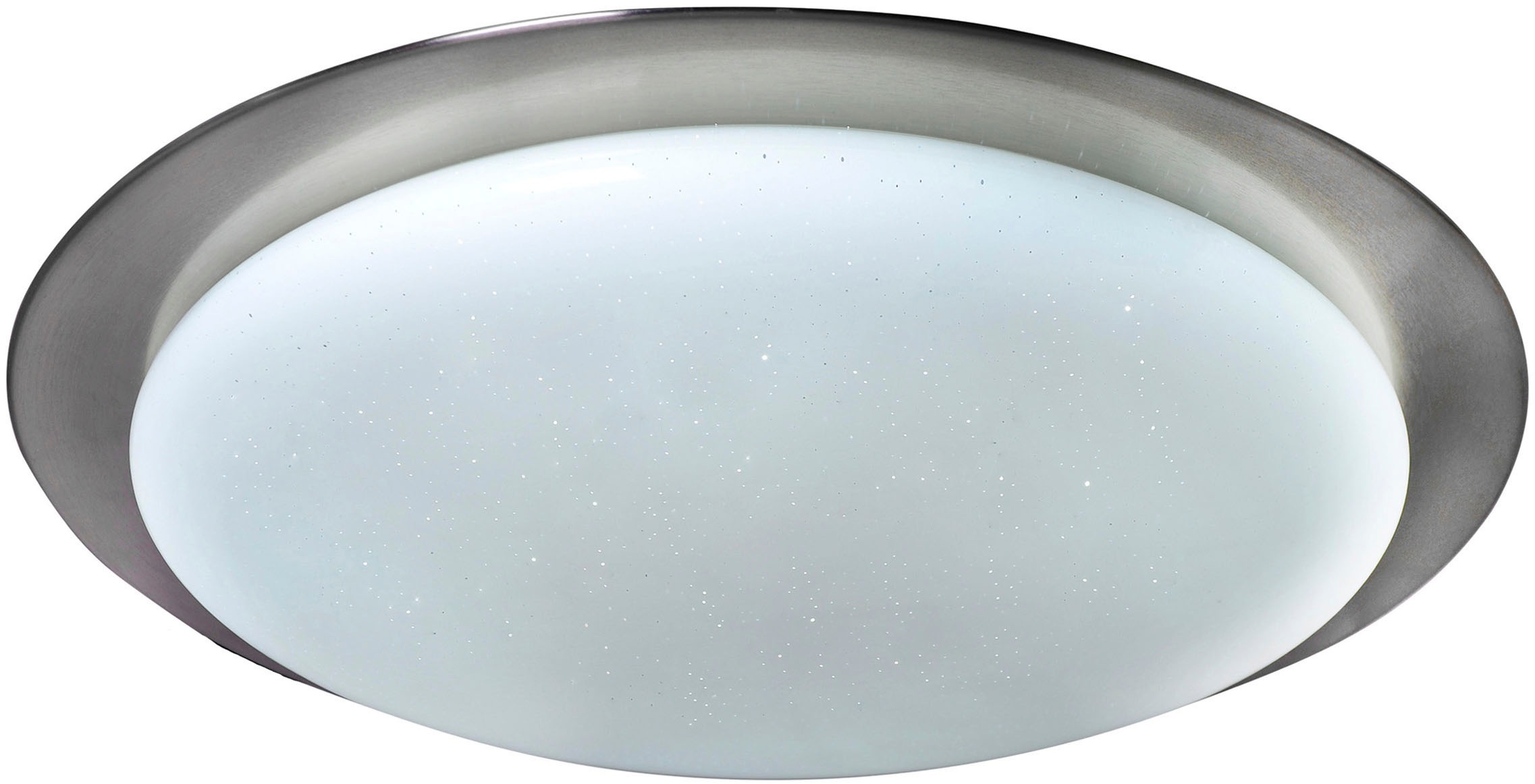 näve LED Deckenleuchte »Turin«, 1 flammig, Leuchtmittel LED-Modul | LED fest integriert, Schirm Kristalleffekt, Nachtlicht, CCT, RGB Rahmenbeleucht., dimmbar