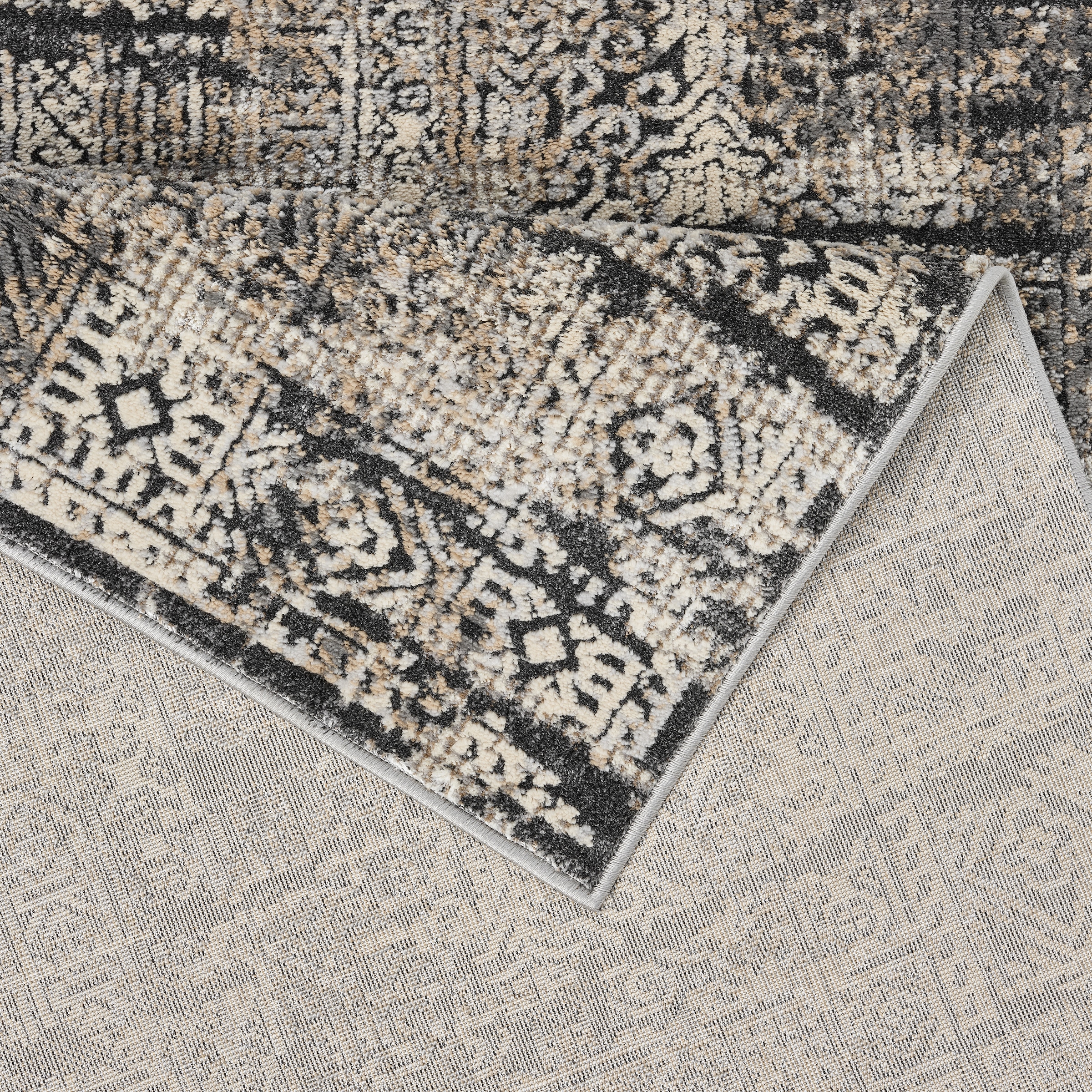 my home Teppich »Selin« rechteckig 9 mm Höhe dezenter Glanz, Schrumpf-Garn-Effekt, im Vintage-Look, dichte Qualität