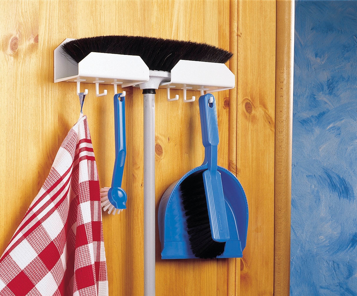 Ruco Türhaken, Besenhalter für Tür und Wand, 2 Stück