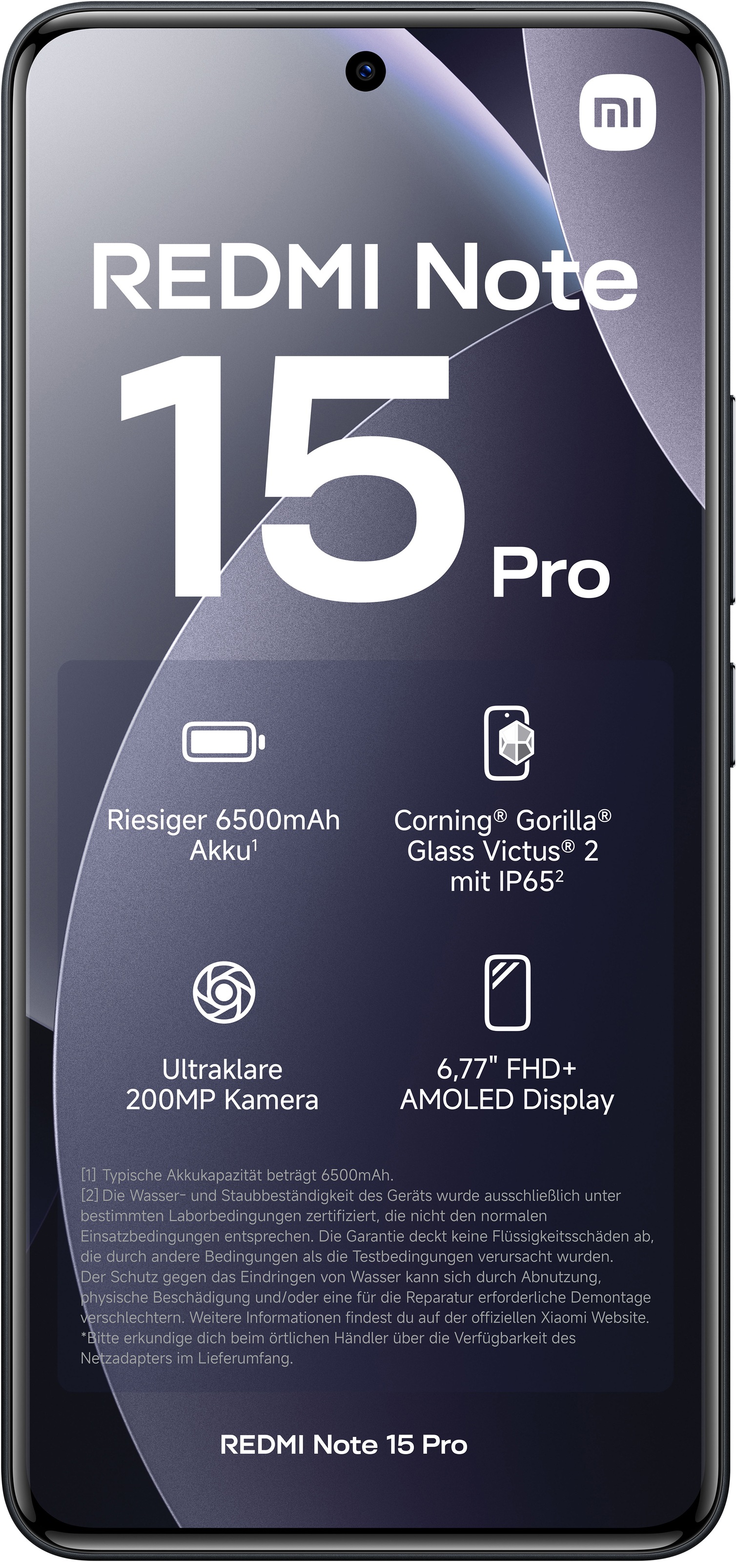 Xiaomi Smartphone »Redmi Note 15 Pro 8+256« Black