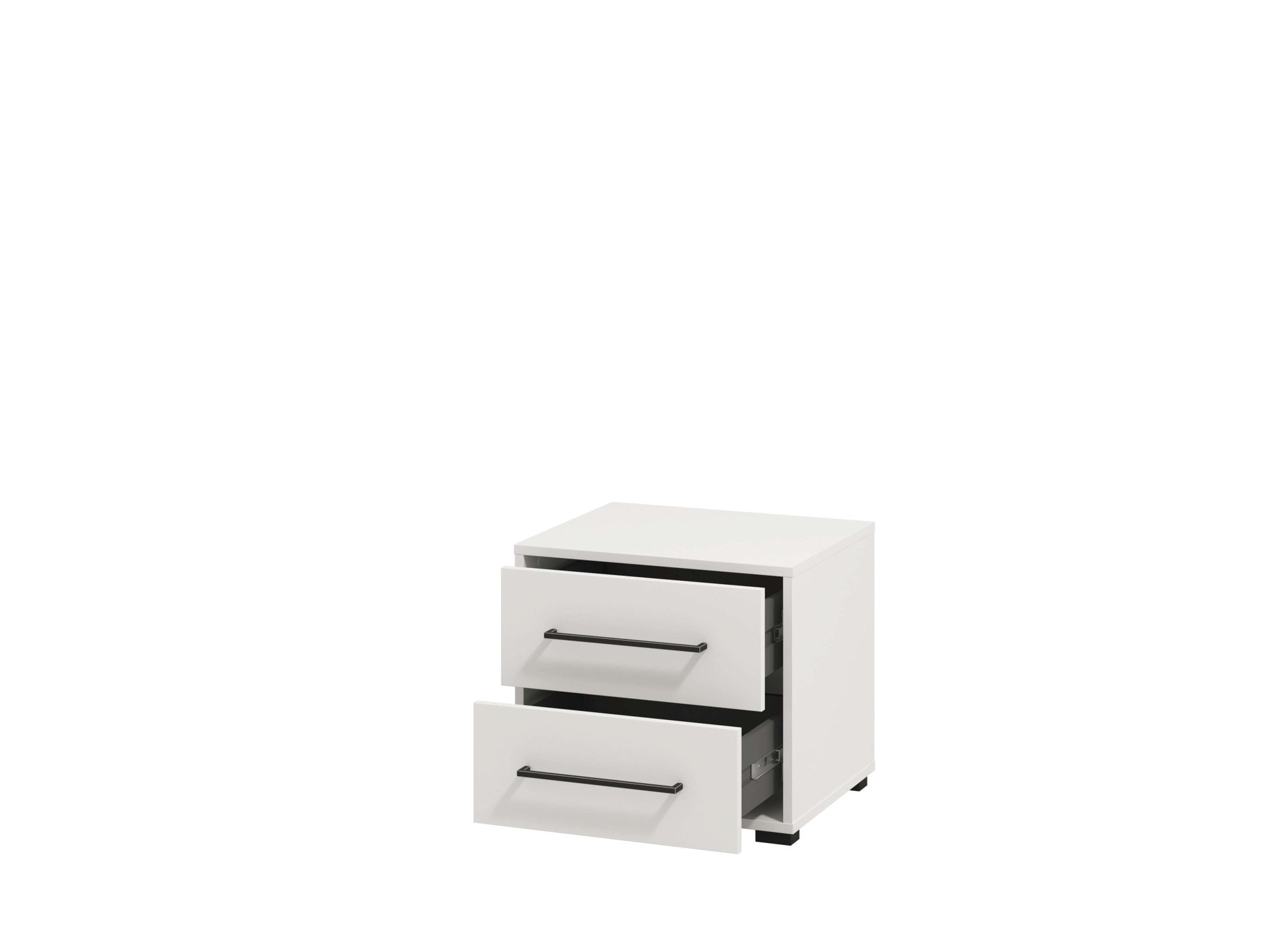 INOSIGN Nachtkommode »Ascalon Nachttisch, Nachtschrank, 48x40x44cm, 2 Schubladen«, in weiß oder eichefarben, FSC-zertifizierter Holzwerkstoff