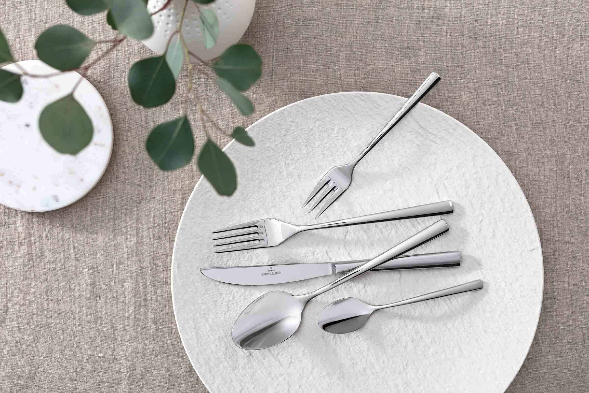 Villeroy & Boch Besteck-Set »Tafelbesteck Piemont 30er Set silber« günstig online kaufen