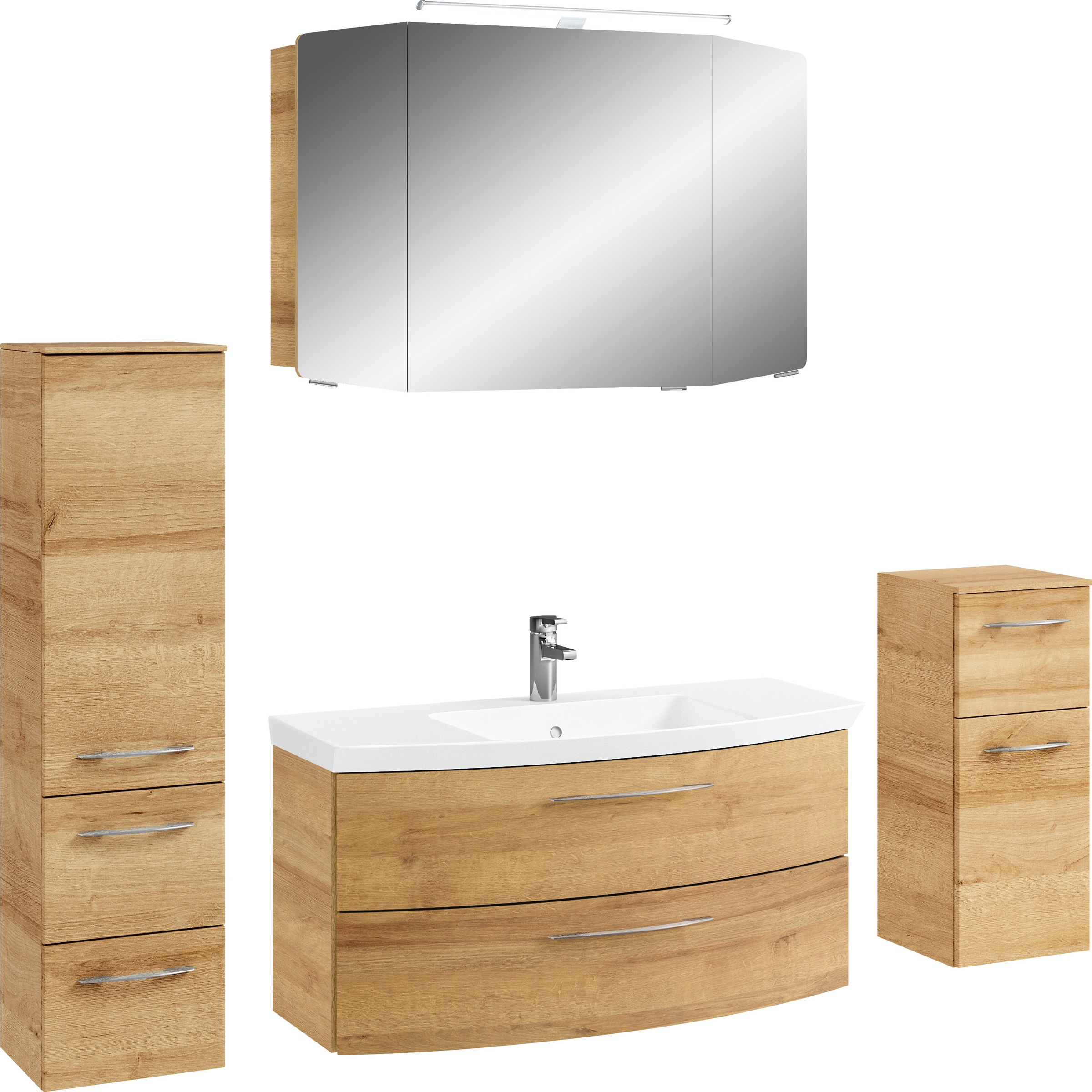 Saphir Badezimmer-Set »Cassca Sprint 4-teilig Mineralmarmor-Waschtisch mit günstig online kaufen