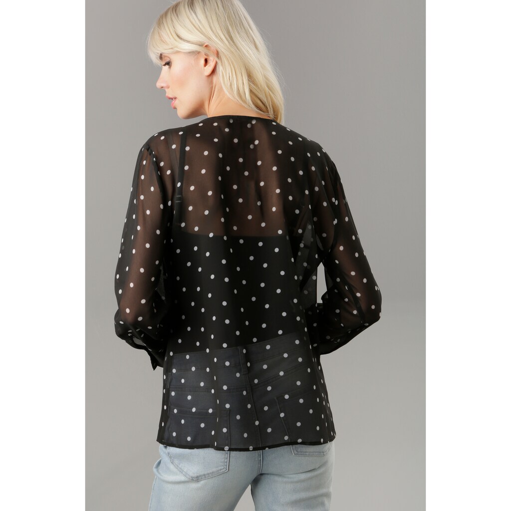 Aniston SELECTED Chiffonbluse, mit Volants