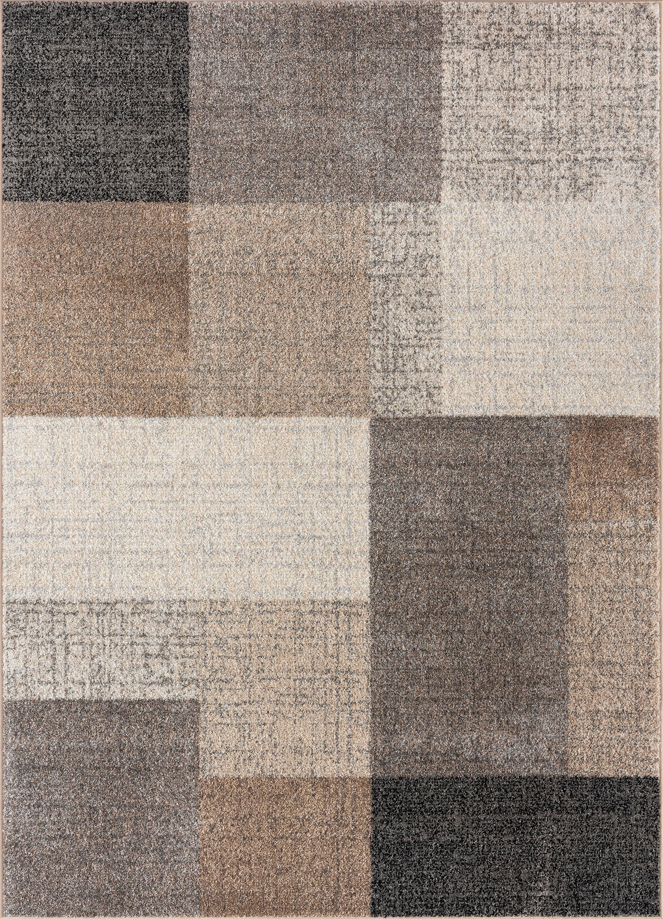 merinos Teppich »Thales 6101« rechteckig 10 mm Höhe Kurzflorteppich mit Konturenschnitt, Wohnzimmer