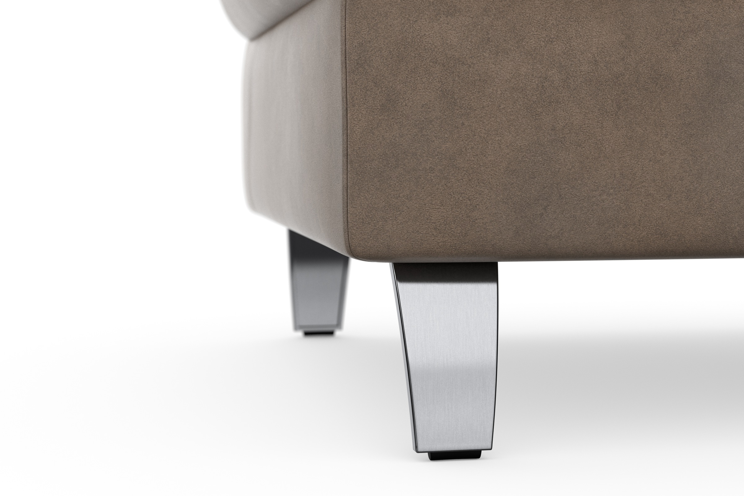 sit&more Stauraumhocker »Grenoble«, mit Stauraum und satinierten Füßen