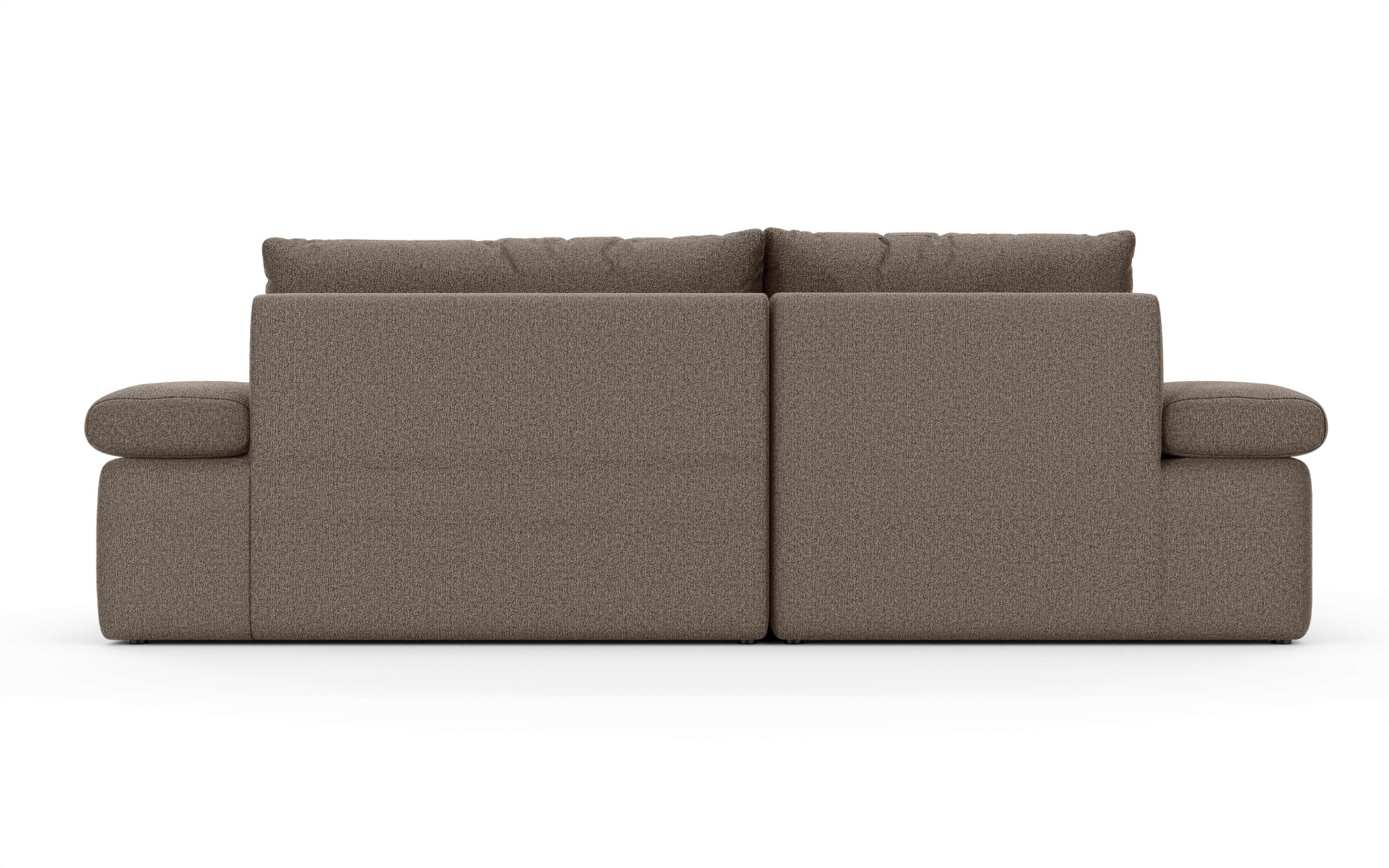 Home affaire Ecksofa »ALVERIE mit Recamiere, moderne Steppung, Maße: B/T/H 274/203/106 cm«, L-Form mit Wellenunterfederung, mit 4 Rückenkissen, pflegeleicht Stoff