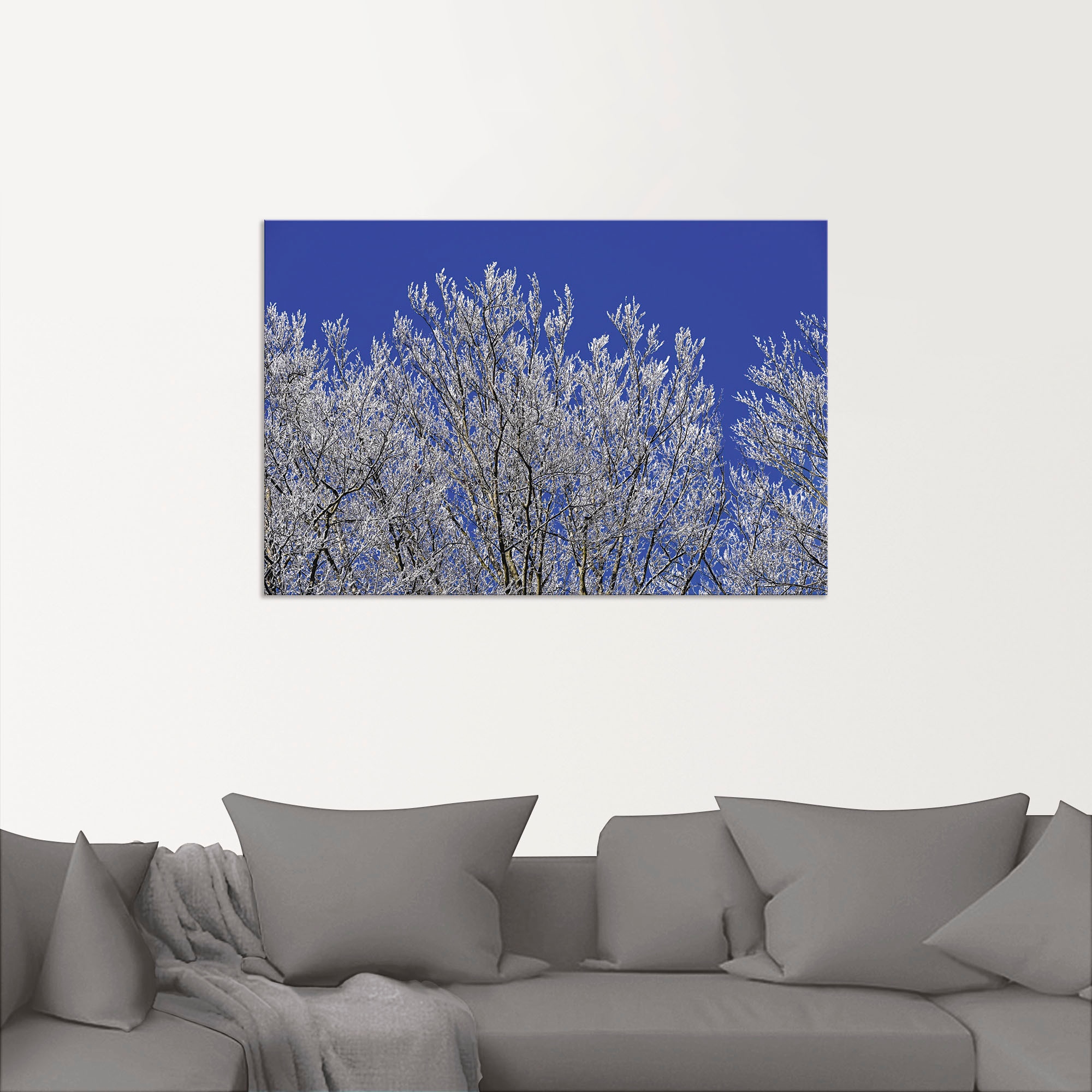 Artland Wandbild »Schneebedeckte Bäume«, Vier Jahreszeiten Bilder, (1 St.), als Alubild, Leinwandbild, Wandaufkleber oder Poster in versch. Größen