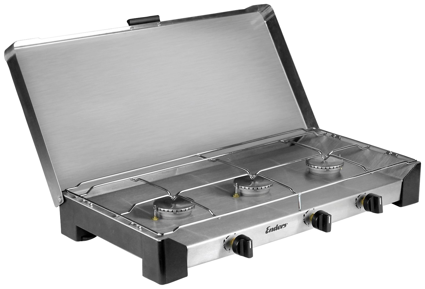 Enders® Gaskocher »Brisbane 3 Z«, Edelstahl, 59 cmx32 cm, BxLxH: 59x32x9 cm, 3 x 2,3 kW Brenner