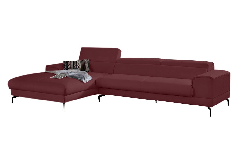 W.SCHILLIG Ecksofa »piedroo, Designsofa mit tollem Sitzkomfort, bequem, L-F günstig online kaufen