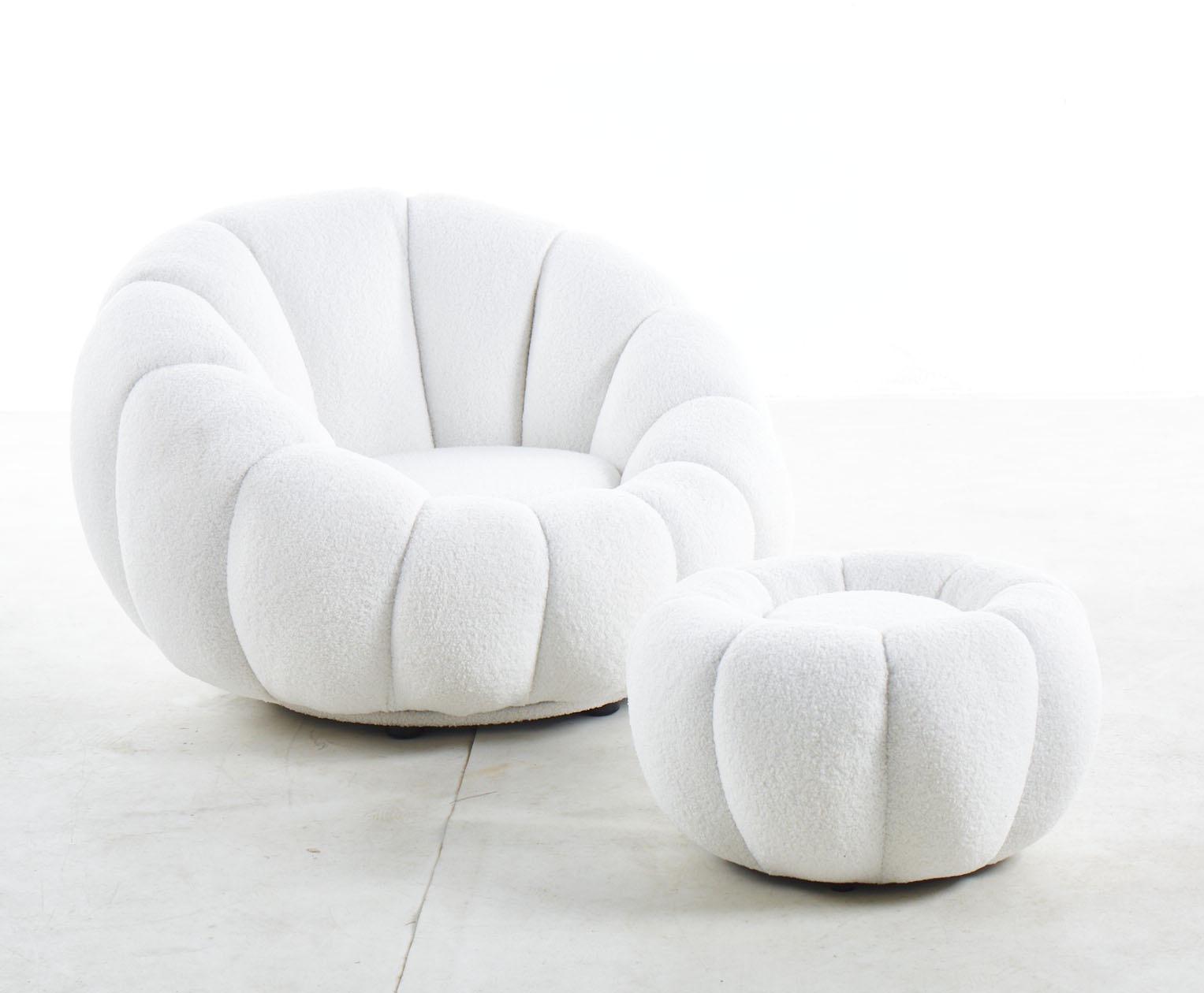 SalesFever Sessel »Bonn - Der elegante Sessel inkl. Hocker« Set, 2 Stk. tlg günstig online kaufen