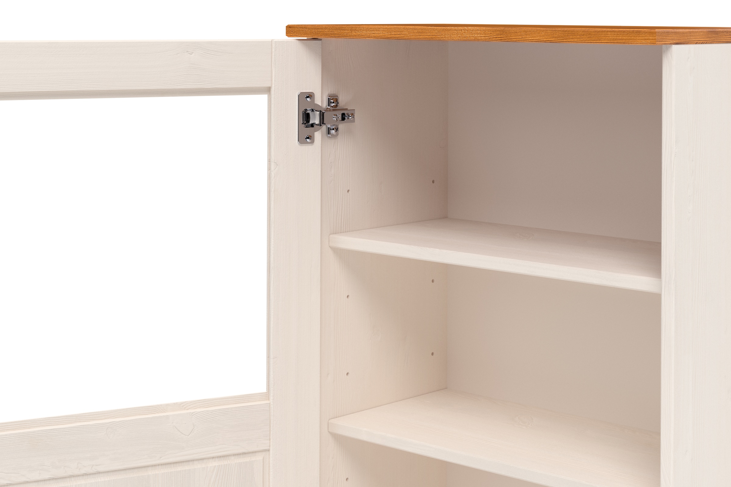 Home affaire Hängeschrank »Alby2«, Mit Metallgriffen und Glastüren, Breite 50 cm