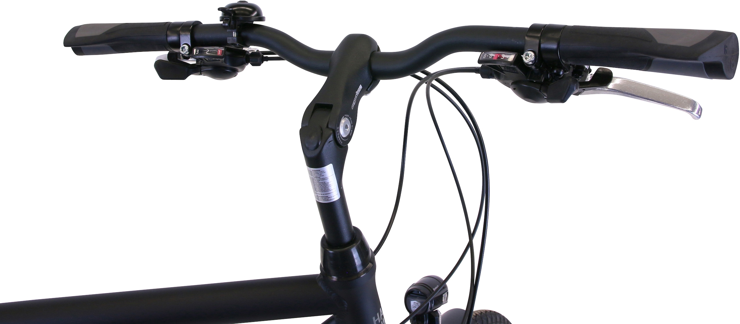 HAWK Bikes Trekkingrad »HAWK Trekking Gent Premium Black«, 24 Gang, microSHIFT