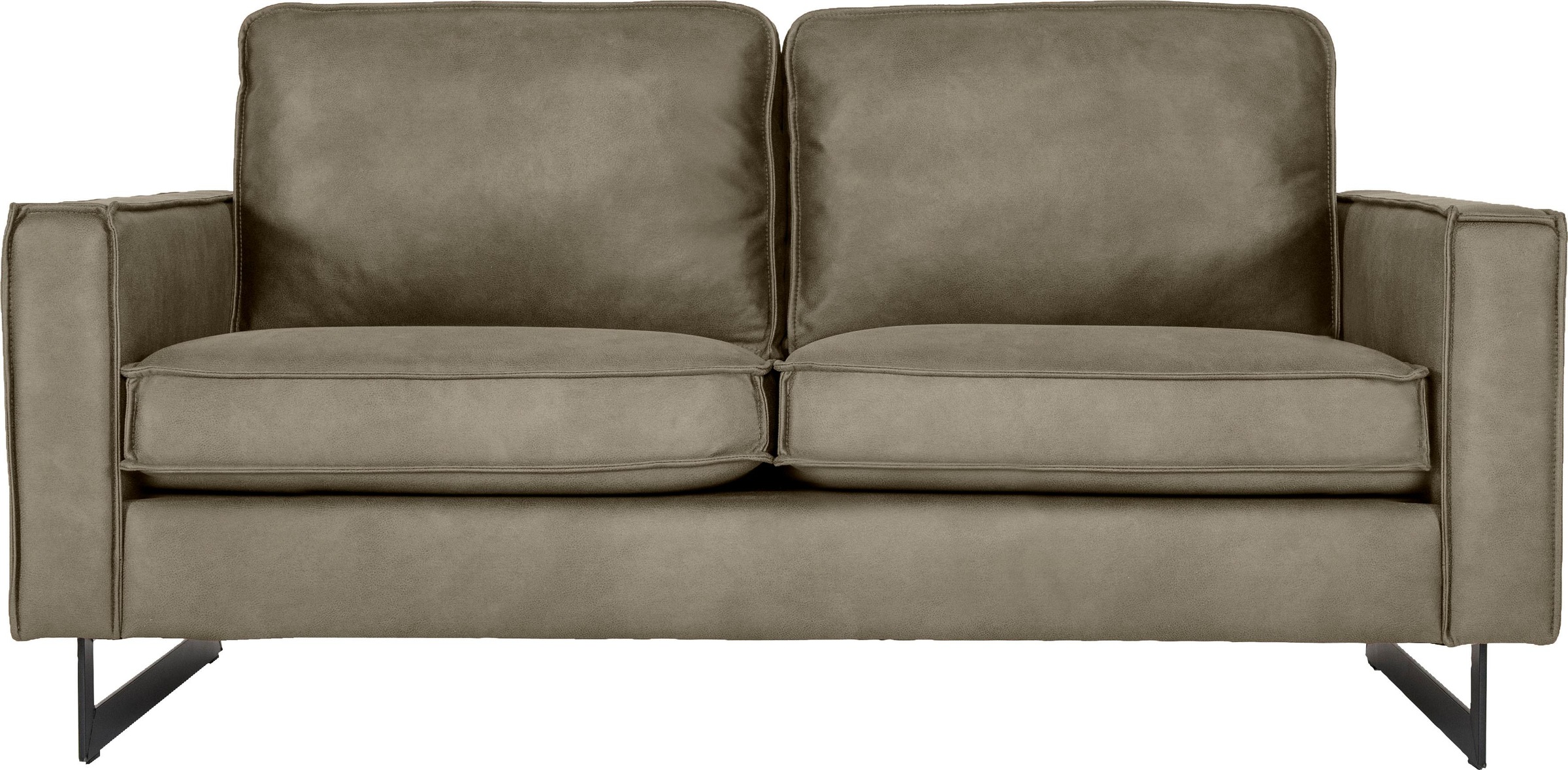 Home affaire 2-Sitzer "Pinto, 166 cm, Cord, Chenille, Lederoptik" mit Keder günstig online kaufen