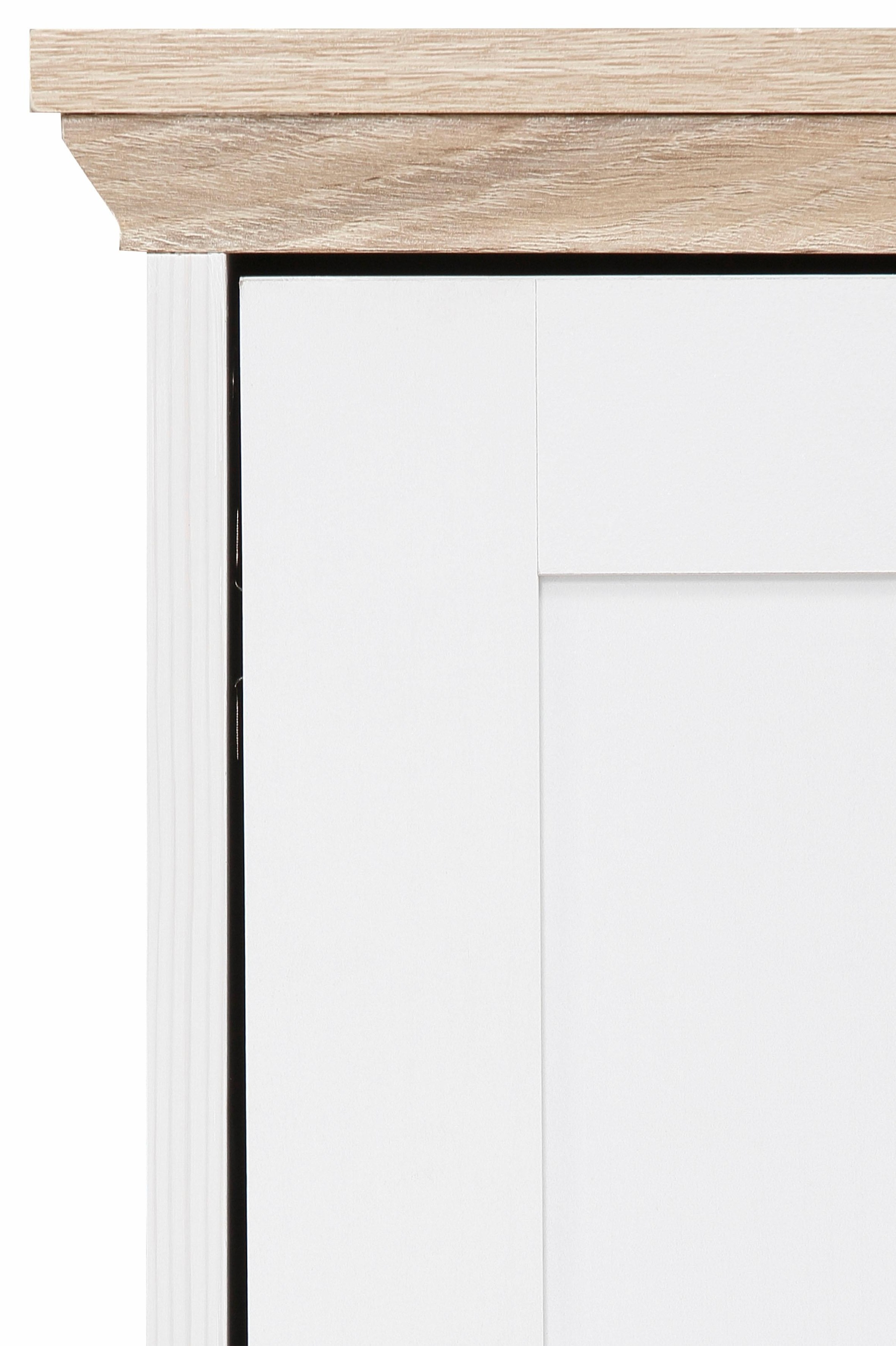 Home affaire Sideboard »Nanna«, Kommode mit einer Folien Oberfläche in Eiche-Optik, Breite 80 cm