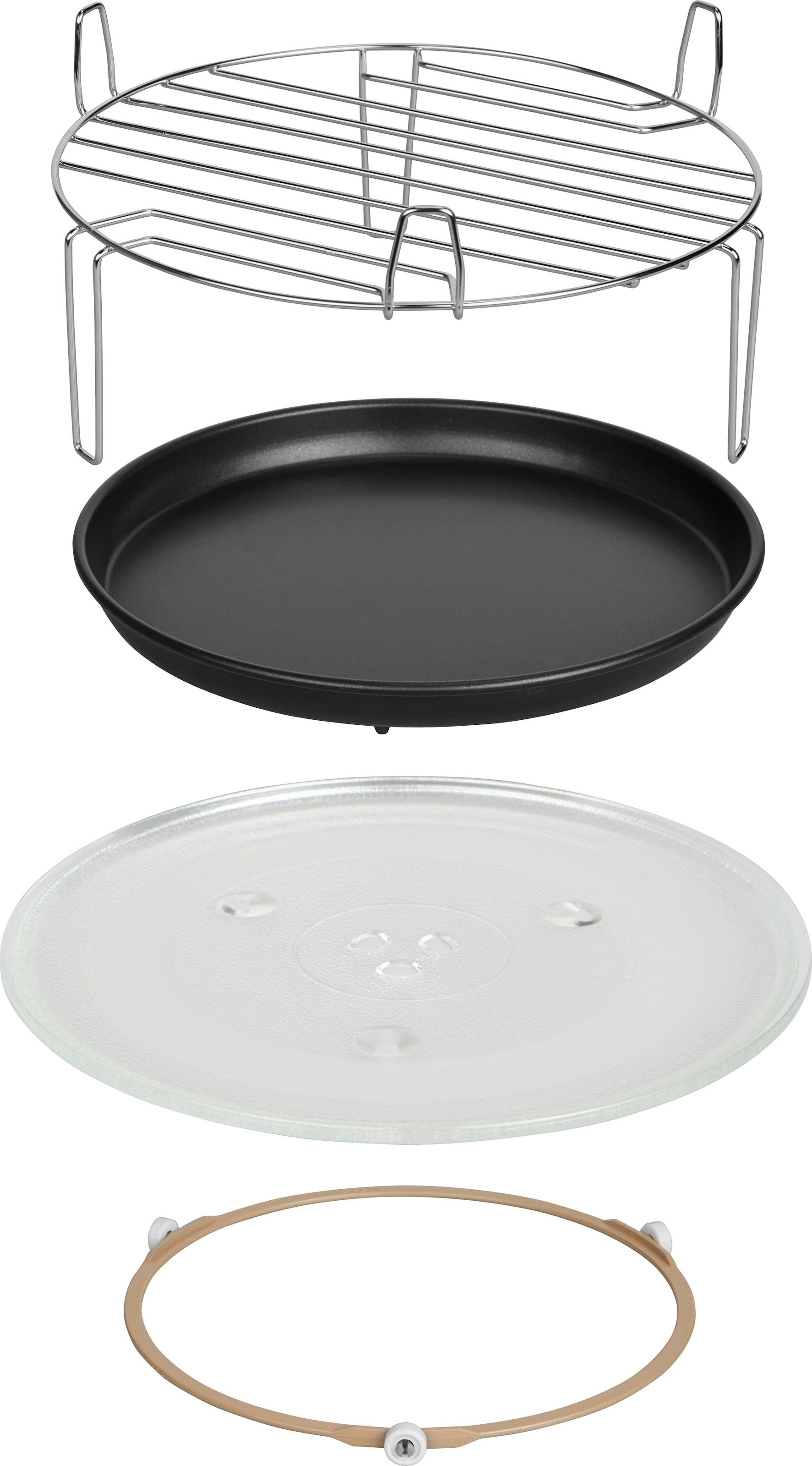 Hanseatic Mikrowelle »15896546«, Grill und Heißluft, 900 W, 3-in-1 Gerät, 4 Kombinationsprogramme