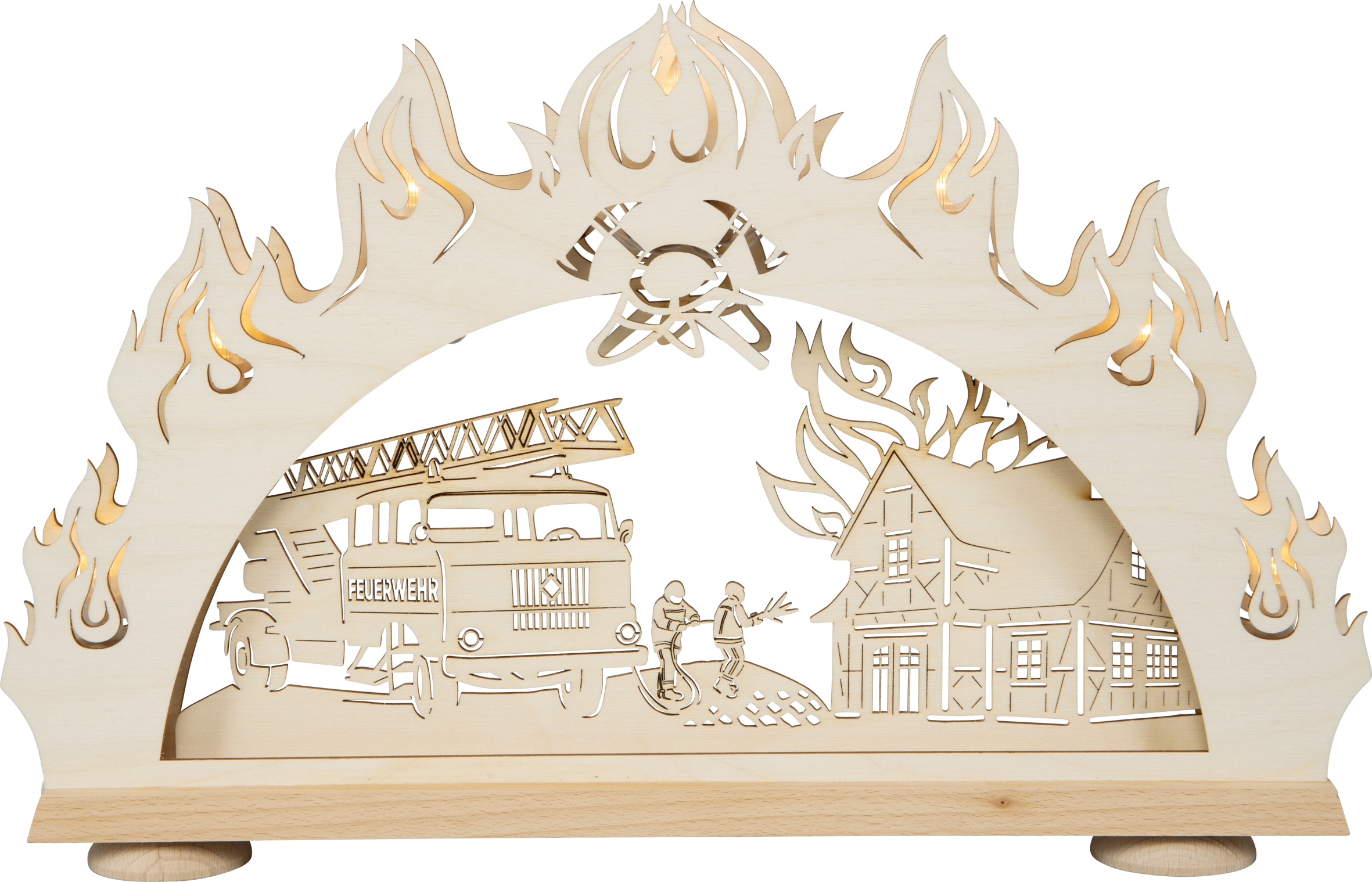 SAICO Original LED Schwibbogen »3D-Lichterbogen, Feuerwehr« Premium LED-Bel günstig online kaufen