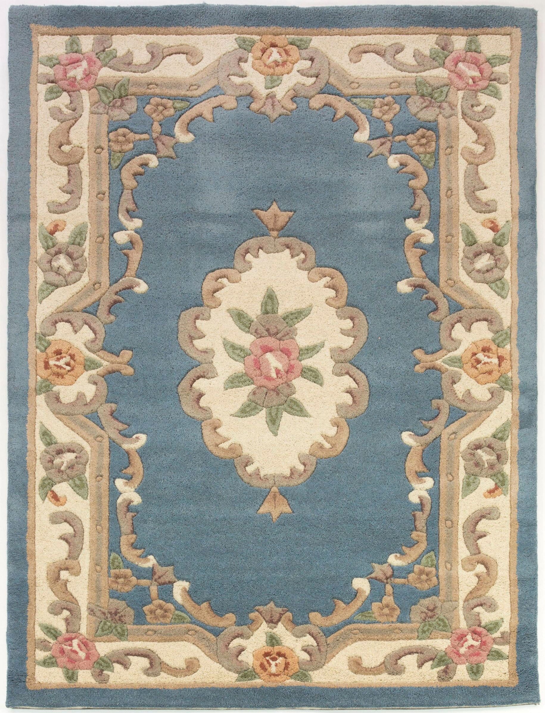 FLAIR RUGS Wollteppich »Aubusson«, rechteckig, 10 mm Höhe günstig online kaufen